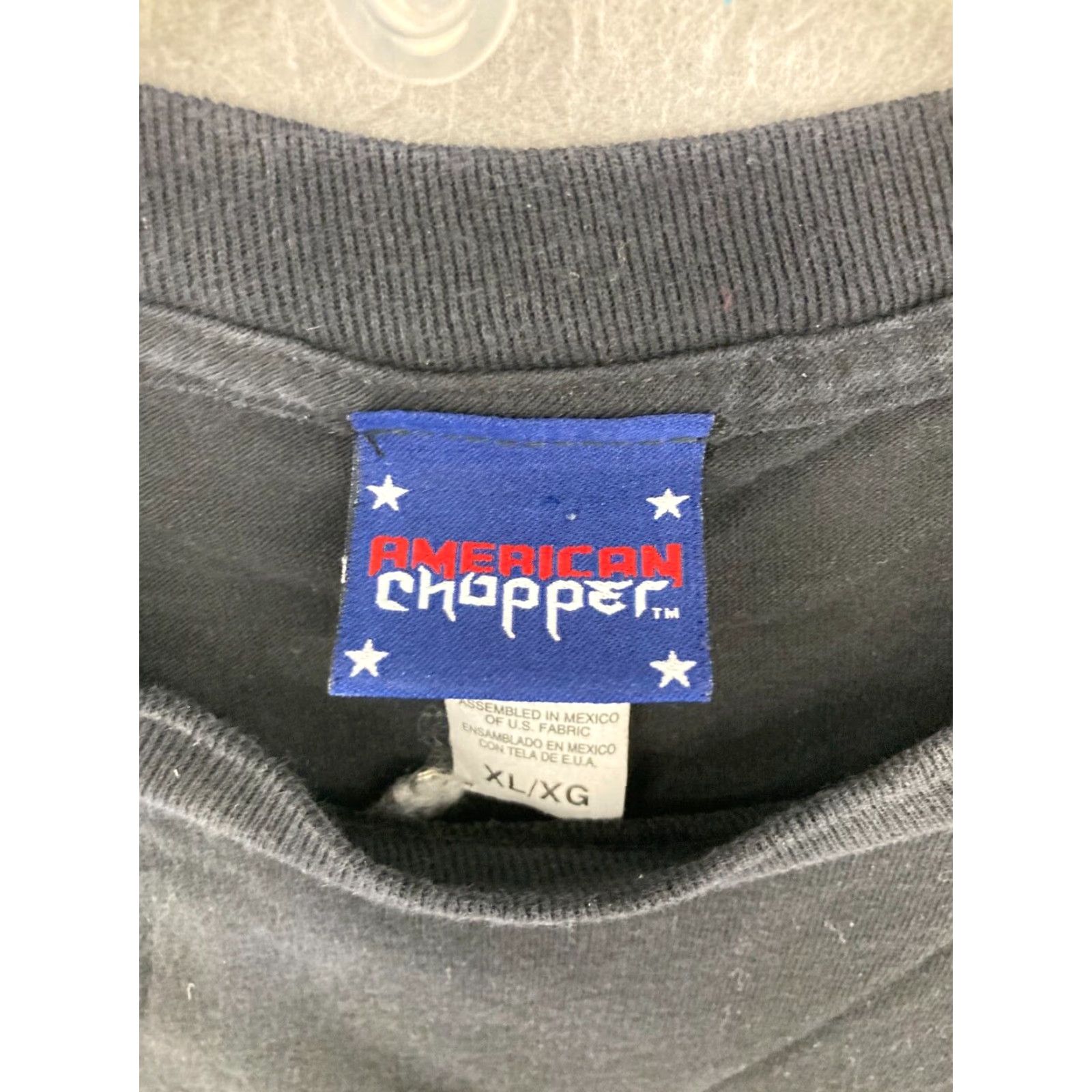 Vintage VINTAGE American Chopper Shirt Mens XL Black Cotton Crew Neck Short Sleeve T-Shirt 2000s Firefighters Logo Decals Mens Size US XL / EU 56 / 4 - 6 Thumbnail