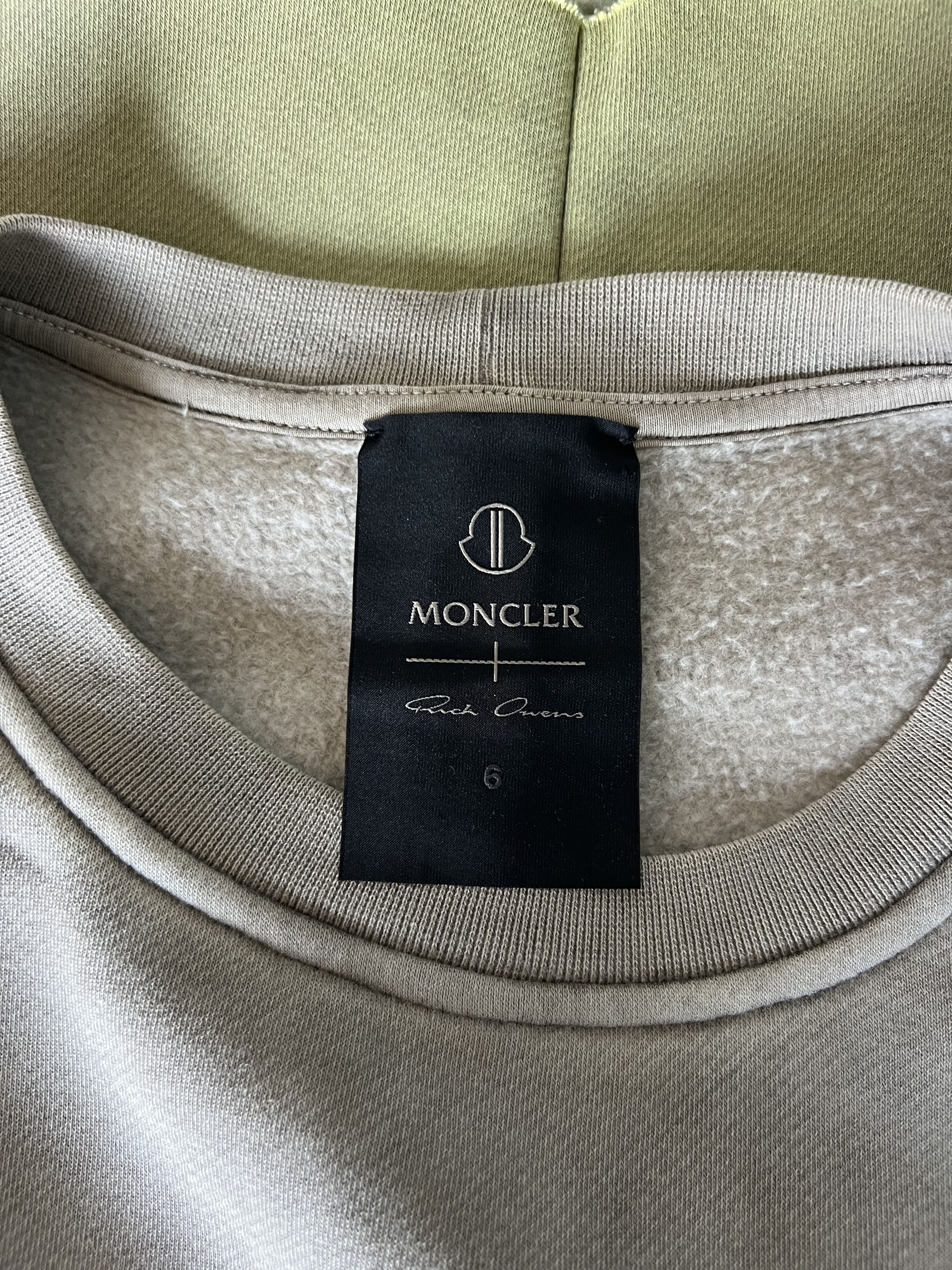 Moncler × Rick Owens Rick Owens Moncler Subhuman Cutout Sweatshirt Acid Degrade Size US L / EU 52-54 / 3 - 9 Thumbnail
