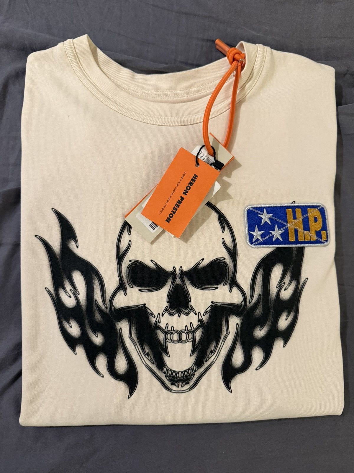 Heron Preston Herron Preston Off-White Cotton T-Shirt Size US XS / EU 42 / 0 - 7 Thumbnail