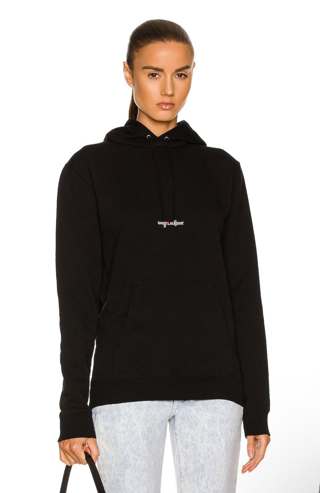 Saint Laurent Paris SAINT LAURENT Rive Gauche Jersey Hoodie size S Size S / US 4 / IT 40 - 1 Thumbnail