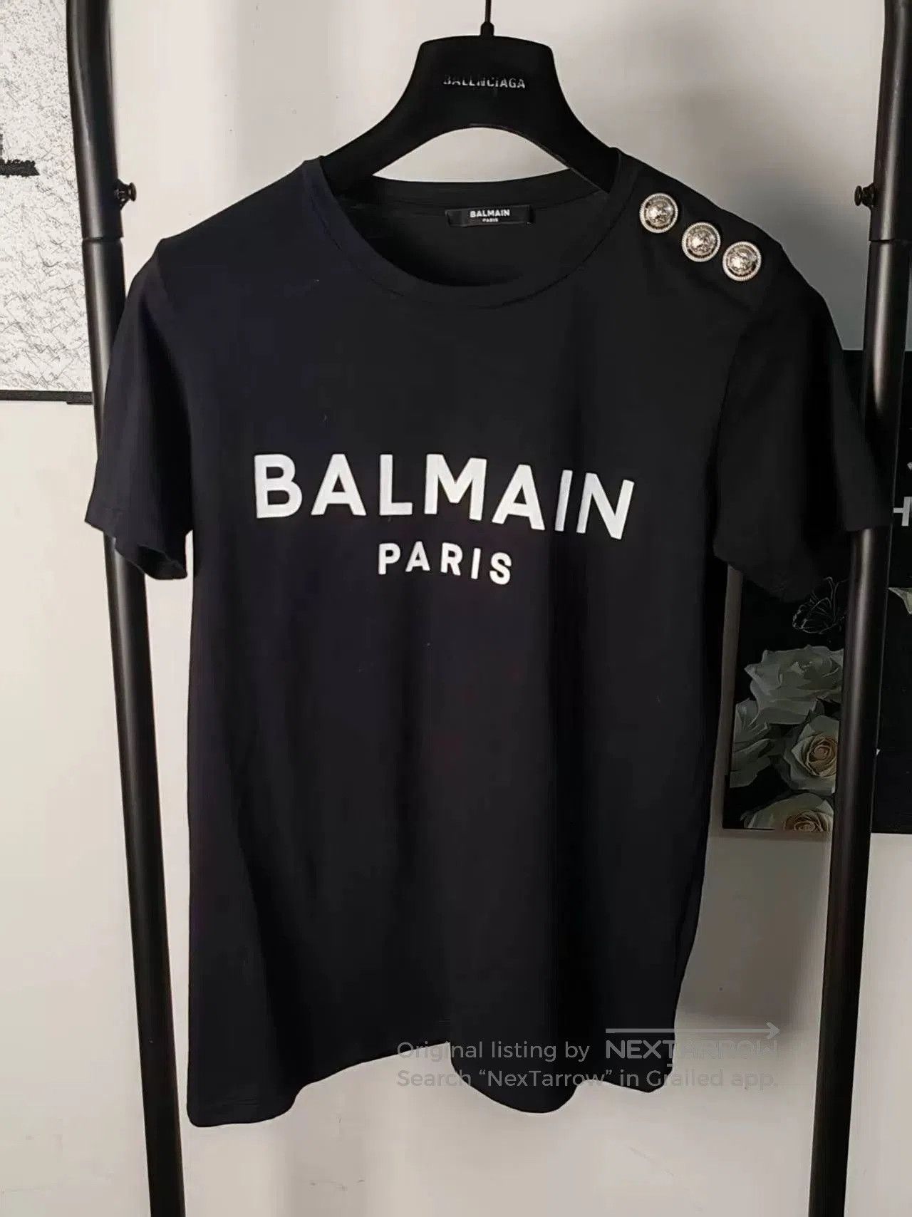 Balmain Balmain Statement Short Sleeve T-Shirt. Size US M / EU 48-50 / 2 - 1 Thumbnail