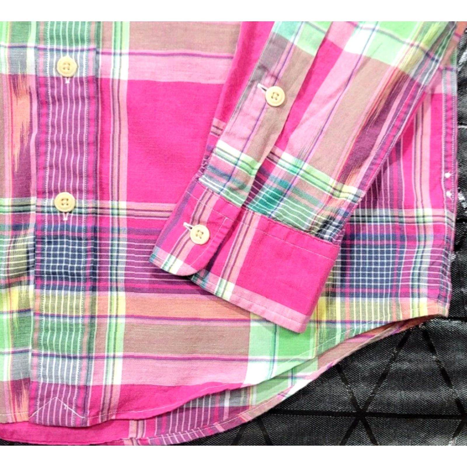 Polo Ralph Lauren VINTAGE Polo Ralph Lauren Madres Plaid Aztec Navajo Button Up Shirt Mens S Roll Tab Size US S / EU 44-46 / 1 - 5 Thumbnail