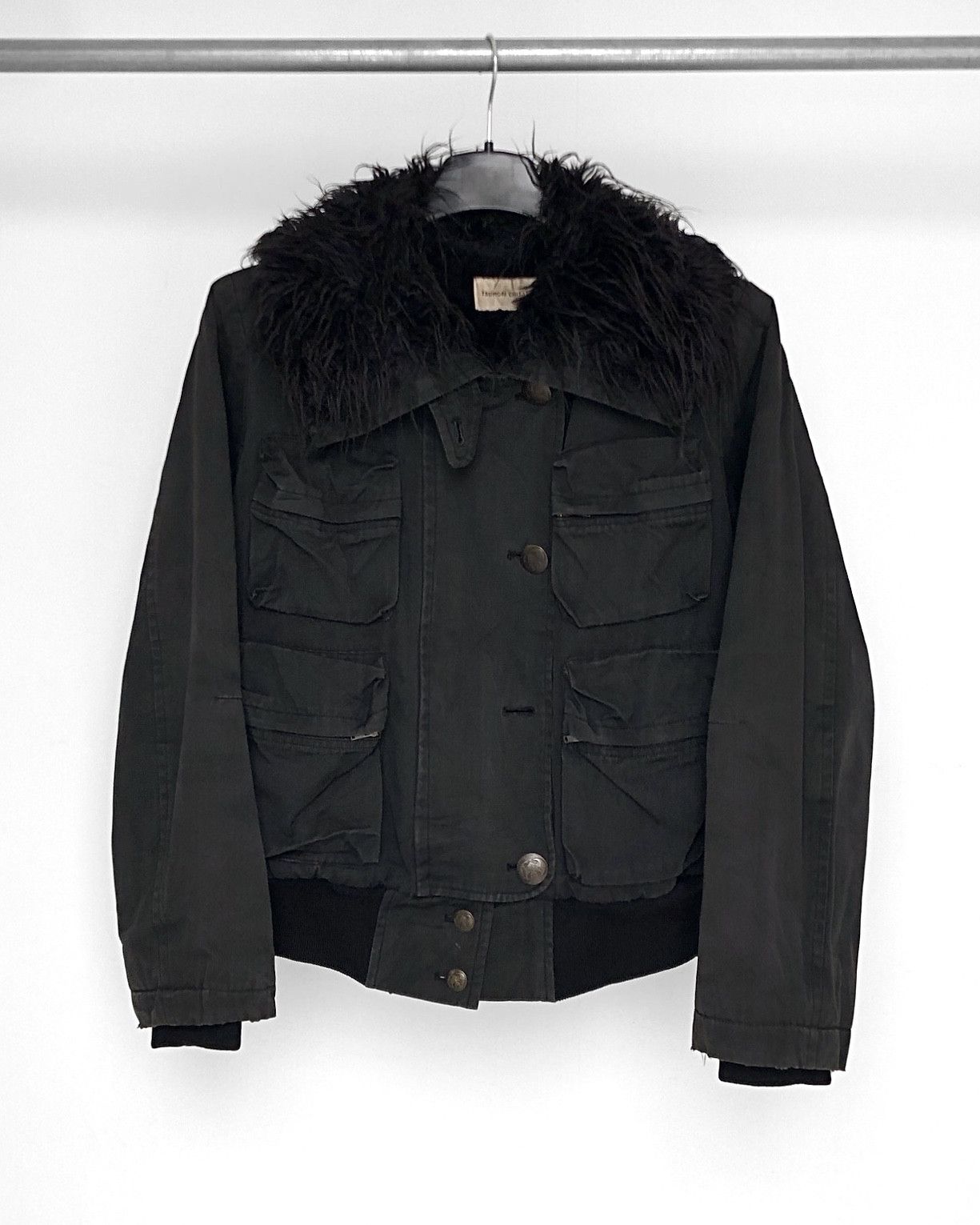 Tsumori Chisato 1990s Tsumori Chisato Cropped Military Jacket Size US M / EU 48-50 / 2 - 1 Thumbnail
