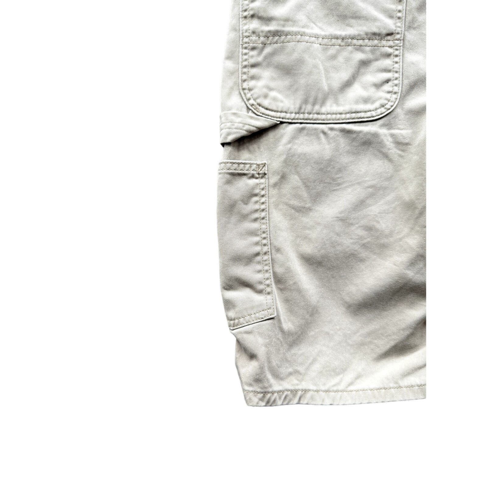 Carhartt × Vintage 2000's Carhartt Tan Cotton Canvas Workwear Shorts Size US 32 / EU 48 - 6 Thumbnail