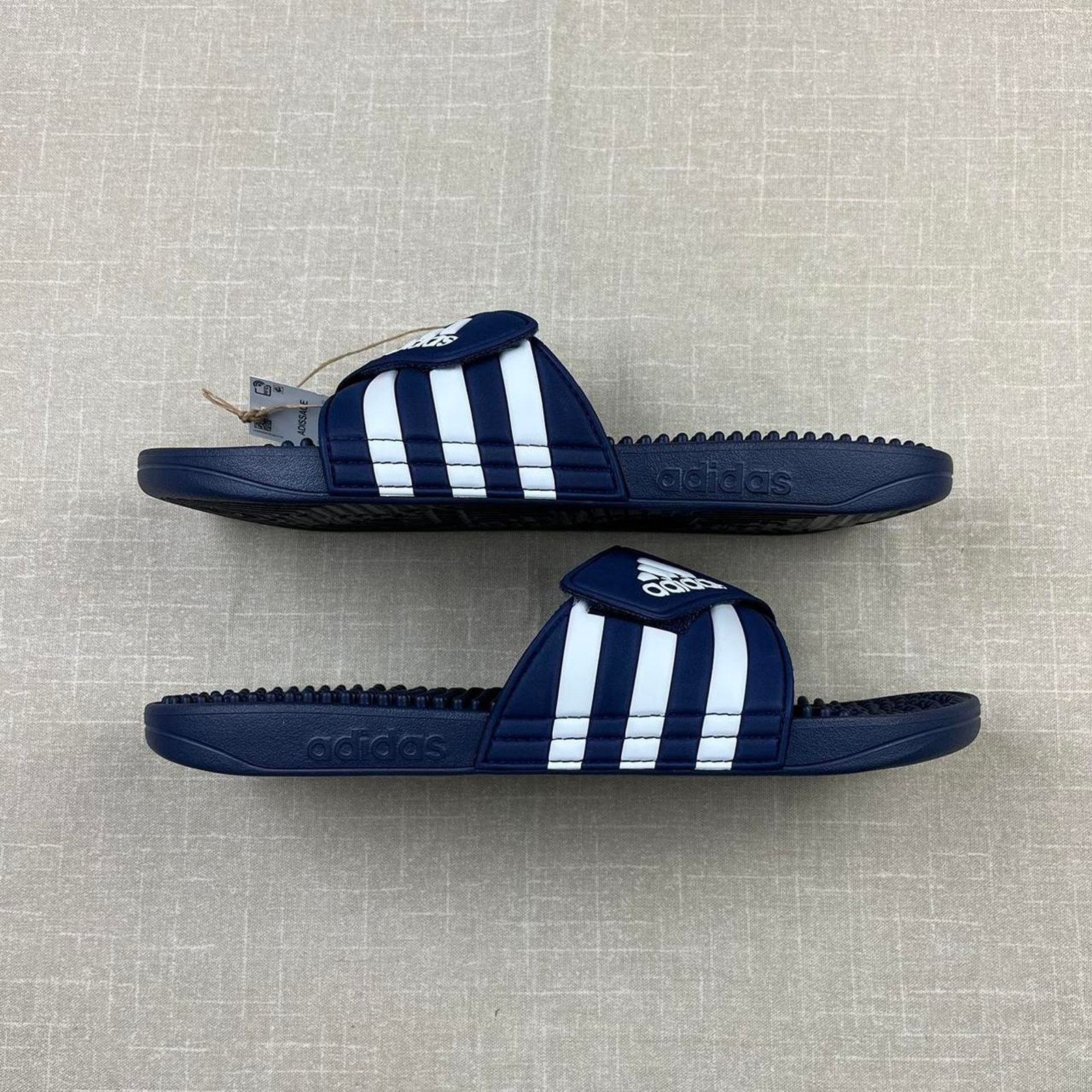 Adidas Adidas Adissage Sandles "Dark Blue" Size US 13 / EU 46 - 2 Thumbnail