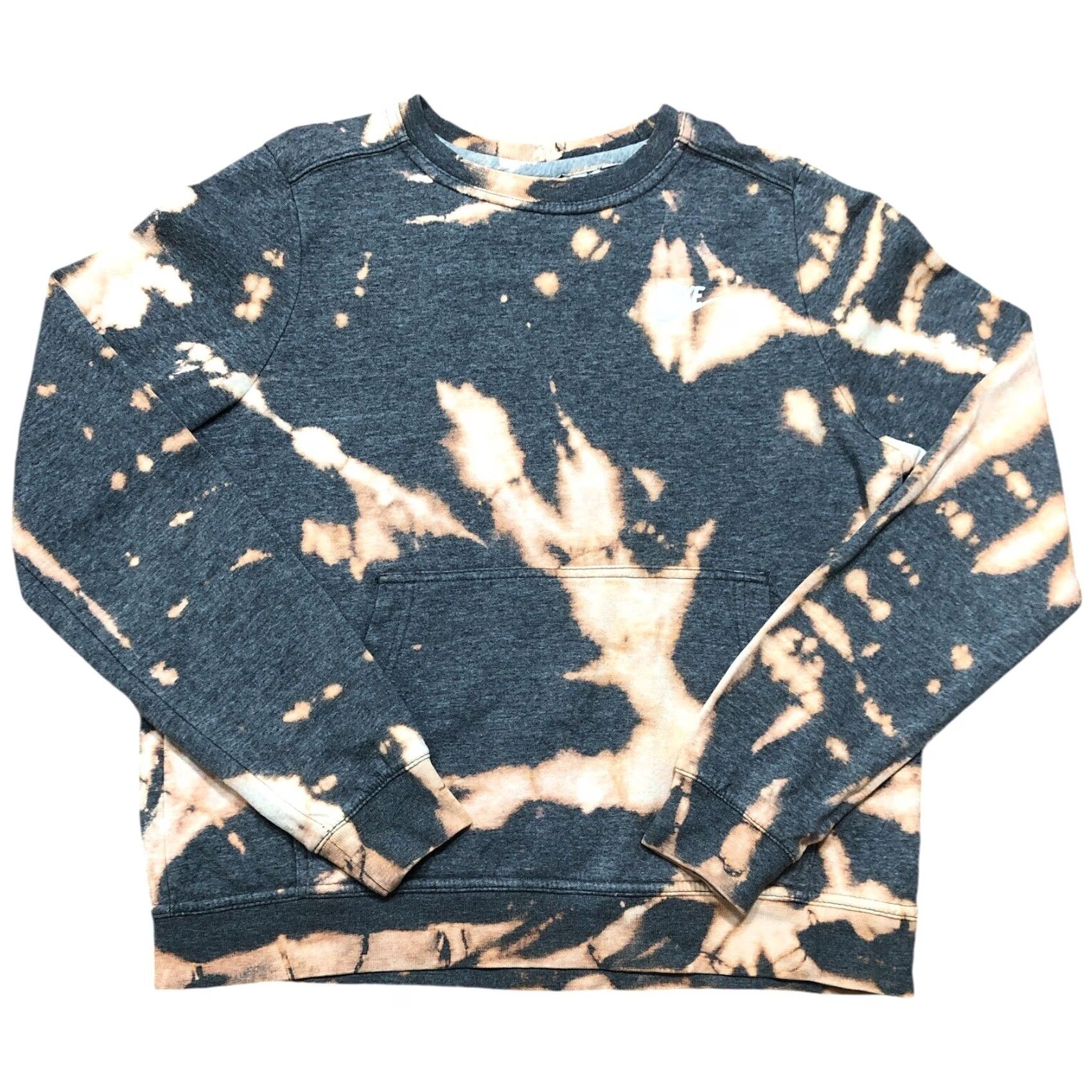 Nike Nike Womens Sweatshirt Hoodie S Crewneck Pockets Tie Dye Acid Wash Gray Cotton Blend Fleece 1 Of 1 Custom Modern Activewear Mens Womens Girls Boys Size S / US 4 / IT 40 - 2 Thumbnail