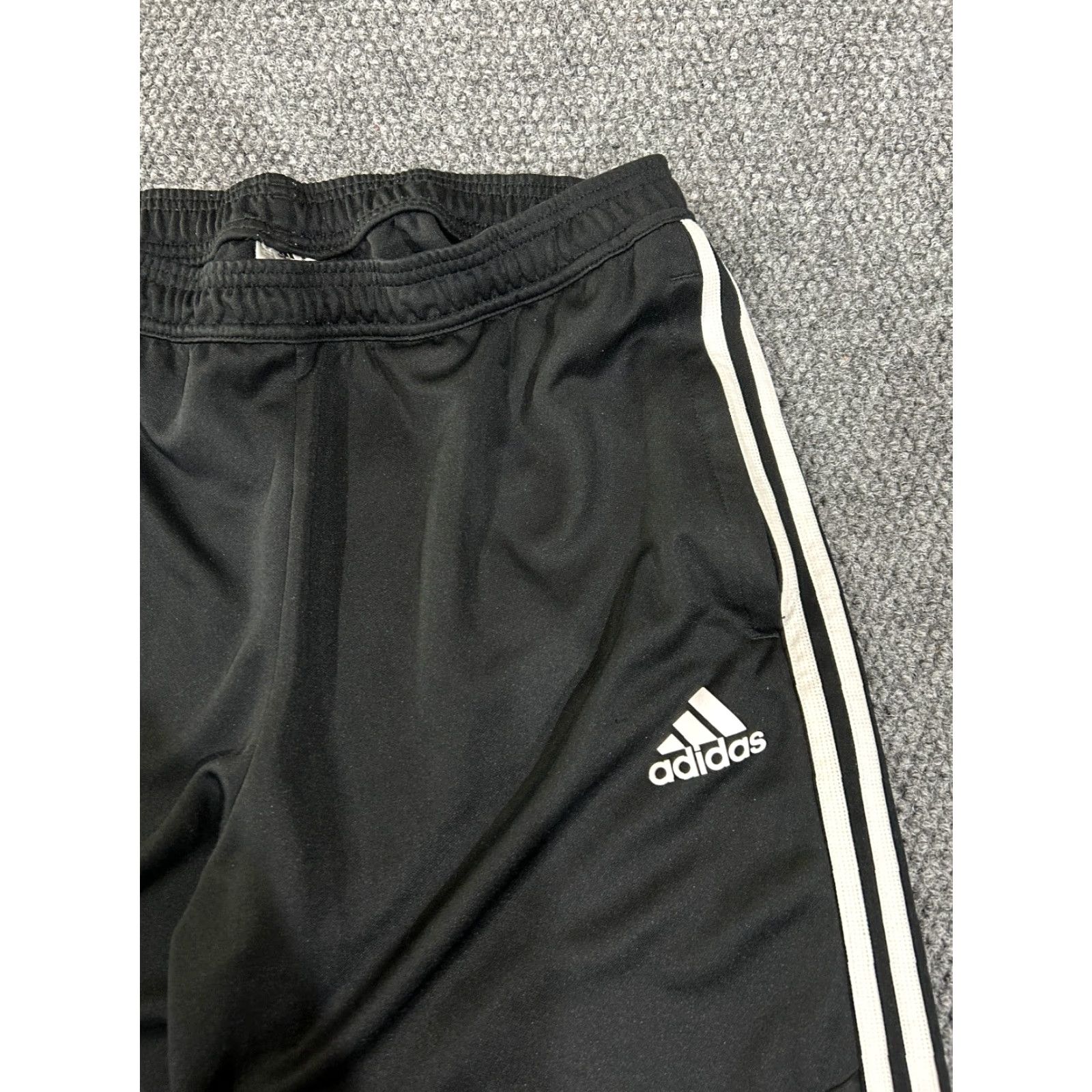 Adidas Adidas Track Pants Mens XL Black Athletic Joggers Stretch Logo Straight Pants Size US 36 / EU 52 - 5 Thumbnail