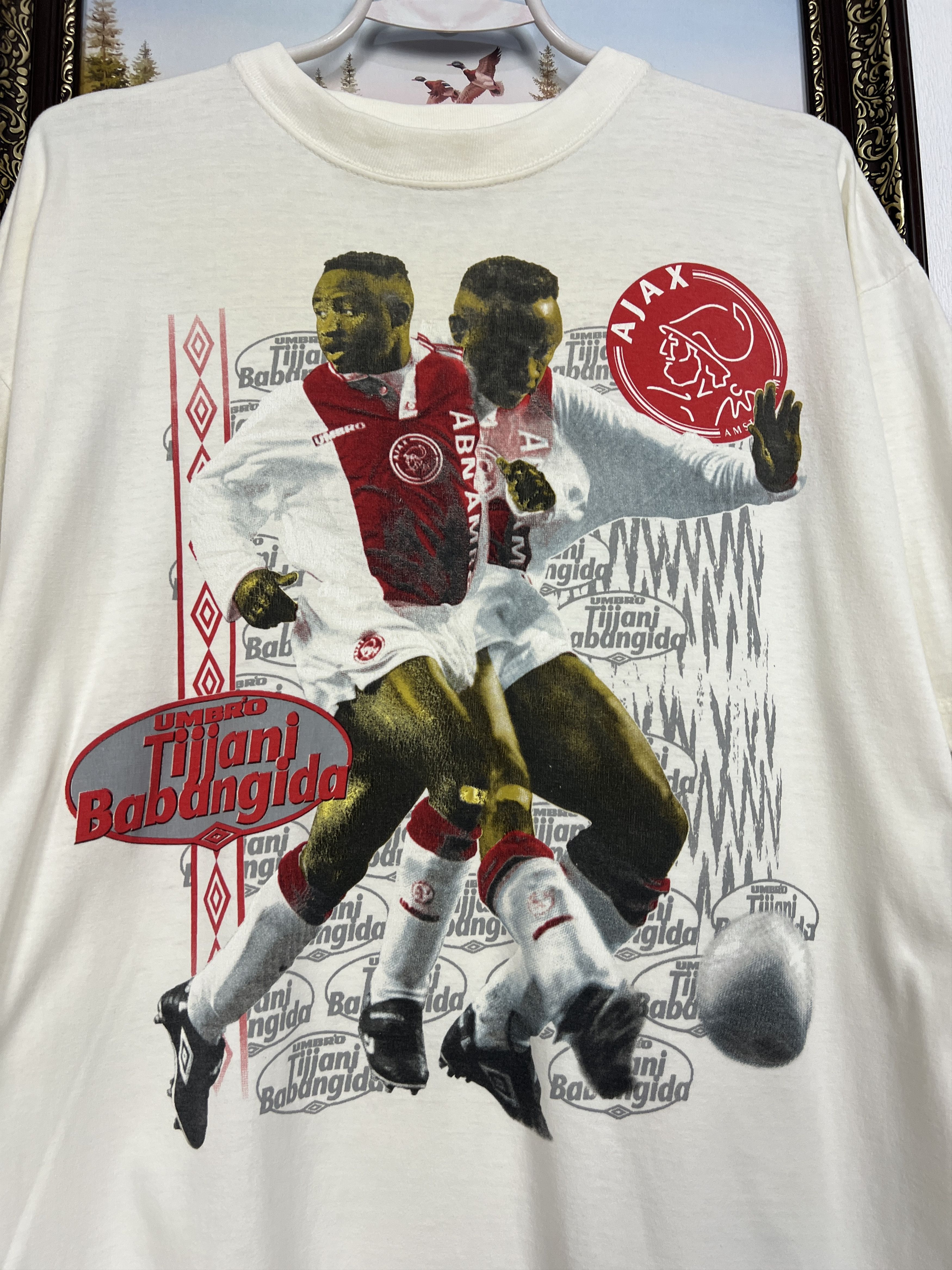 Umbro Ajax Amsterdam Tijjani Babangida Football Shirt Jersey Size US S / EU 44-46 / 1 - 3 Thumbnail