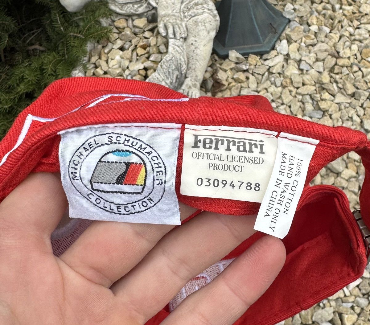 Vintage FERRARI Formula 1 Racing Team Michael Schumacher Cap Hat Size ONE SIZE - 9 Thumbnail