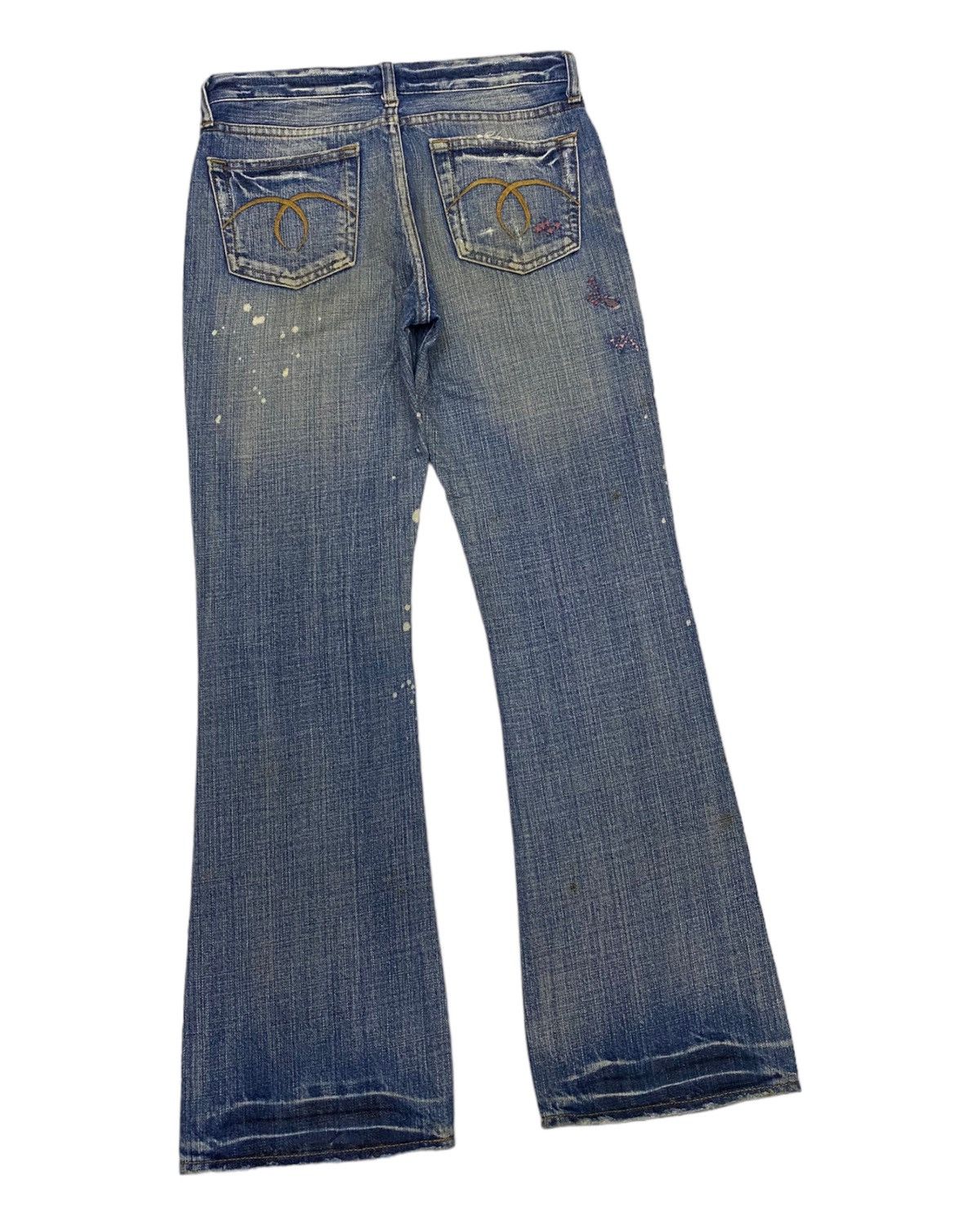 Hysteric Glamour FLARE JEANS DISTRESS JAPANESE DENIM BOOTCUT JEANS Size US 28 / EU 44 - 4 Thumbnail