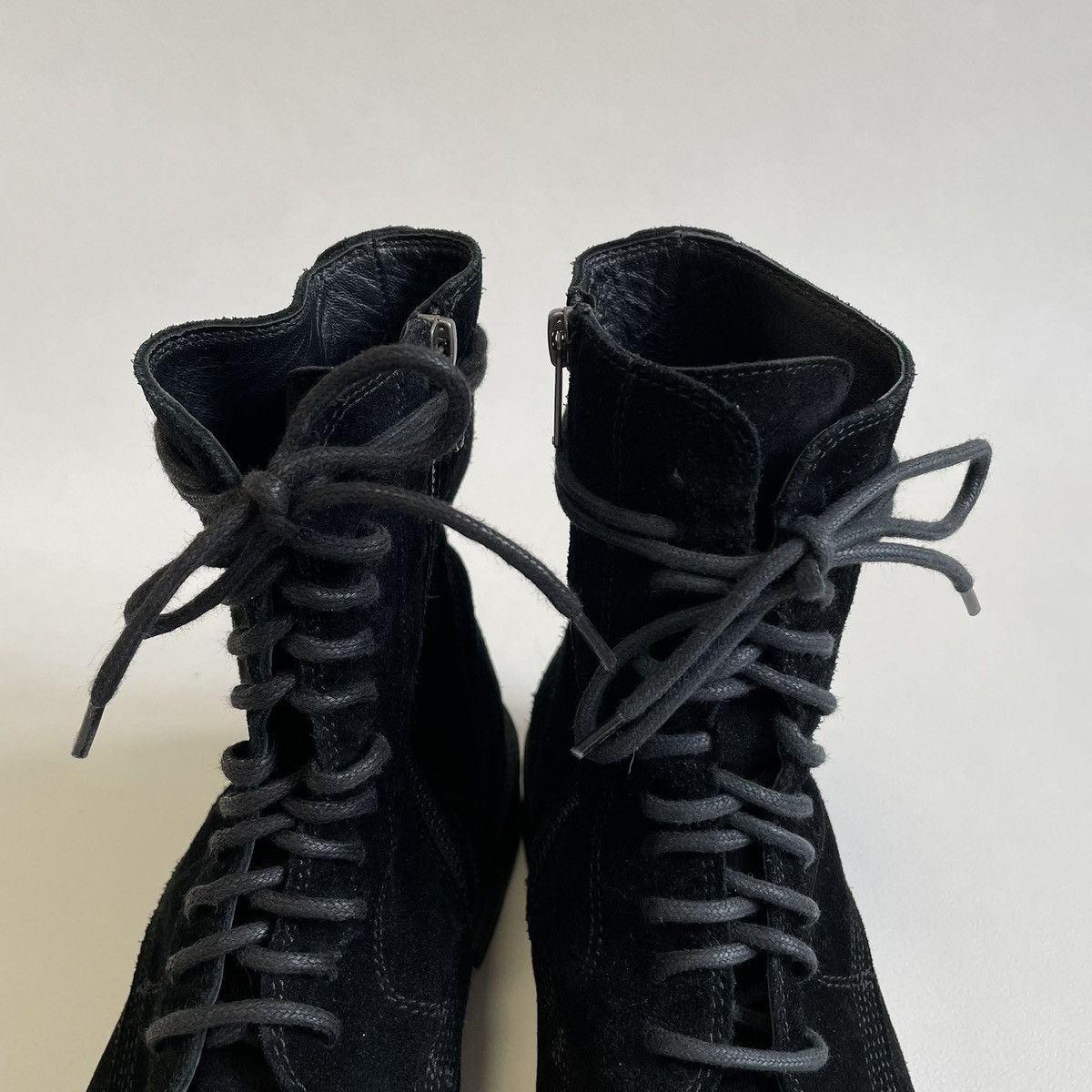 Ann Demeulemeester A/W 13 Black Suede Combat boots Size US 9 / EU 42 - 8 Thumbnail