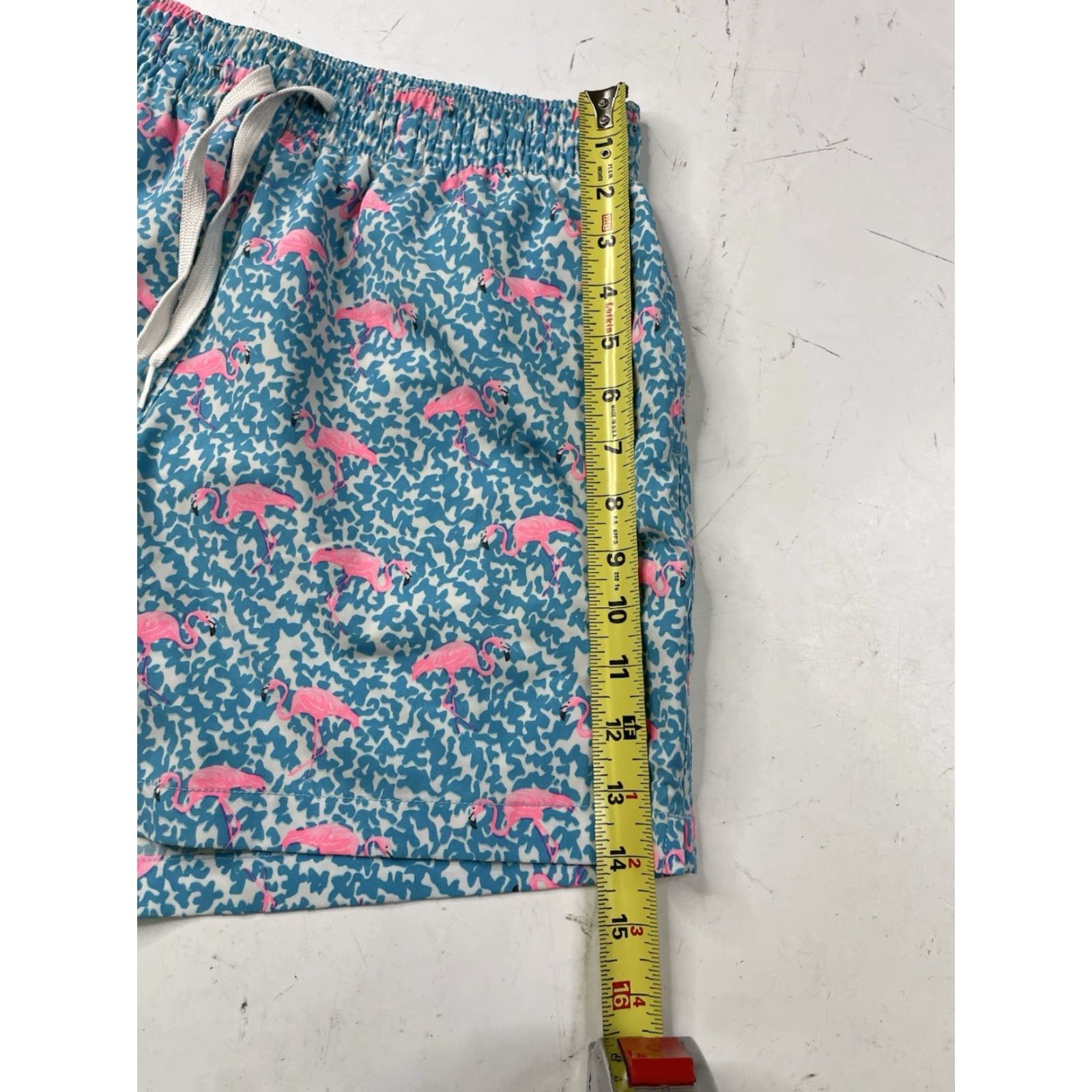 Chubbies Chubbies Shortie Swim Trunks S 5.5” Flamingos Blue Mens Classic Nautical Style Bottoms Size US 29 - 2 Thumbnail