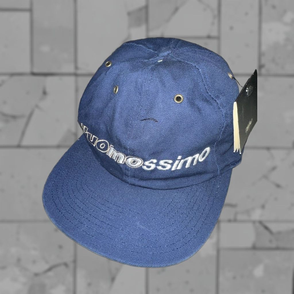 Mossimo VINTAGE Mossimo Baseball Cap One Size Blue Leather Strap Mens 1990s Size ONE SIZE - 1 Thumbnail