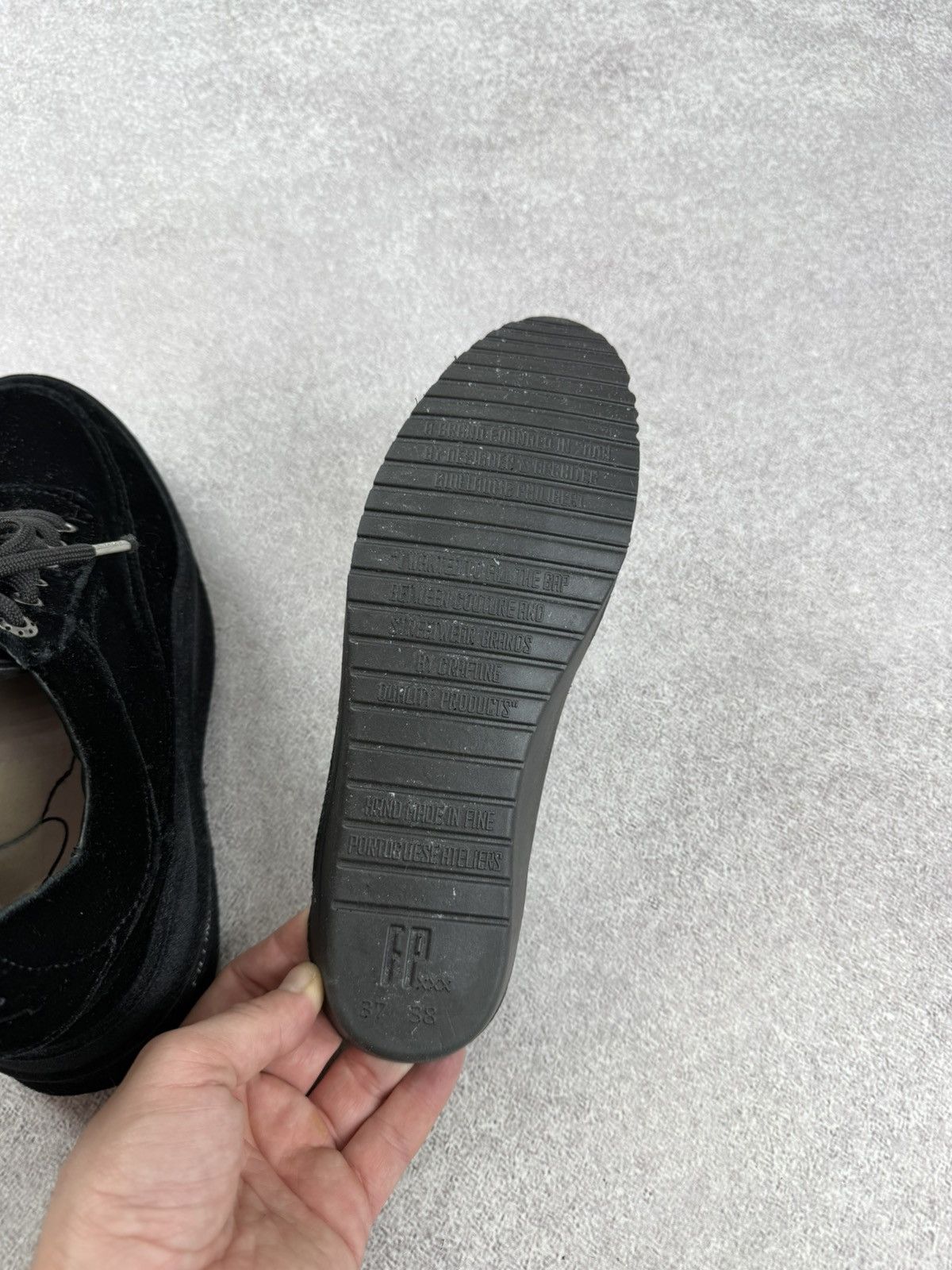 Filling Pieces Filling Pieces Low Eva Velvet Black Sneakers Size 38 Size US 8 / IT 38 - 14 Thumbnail