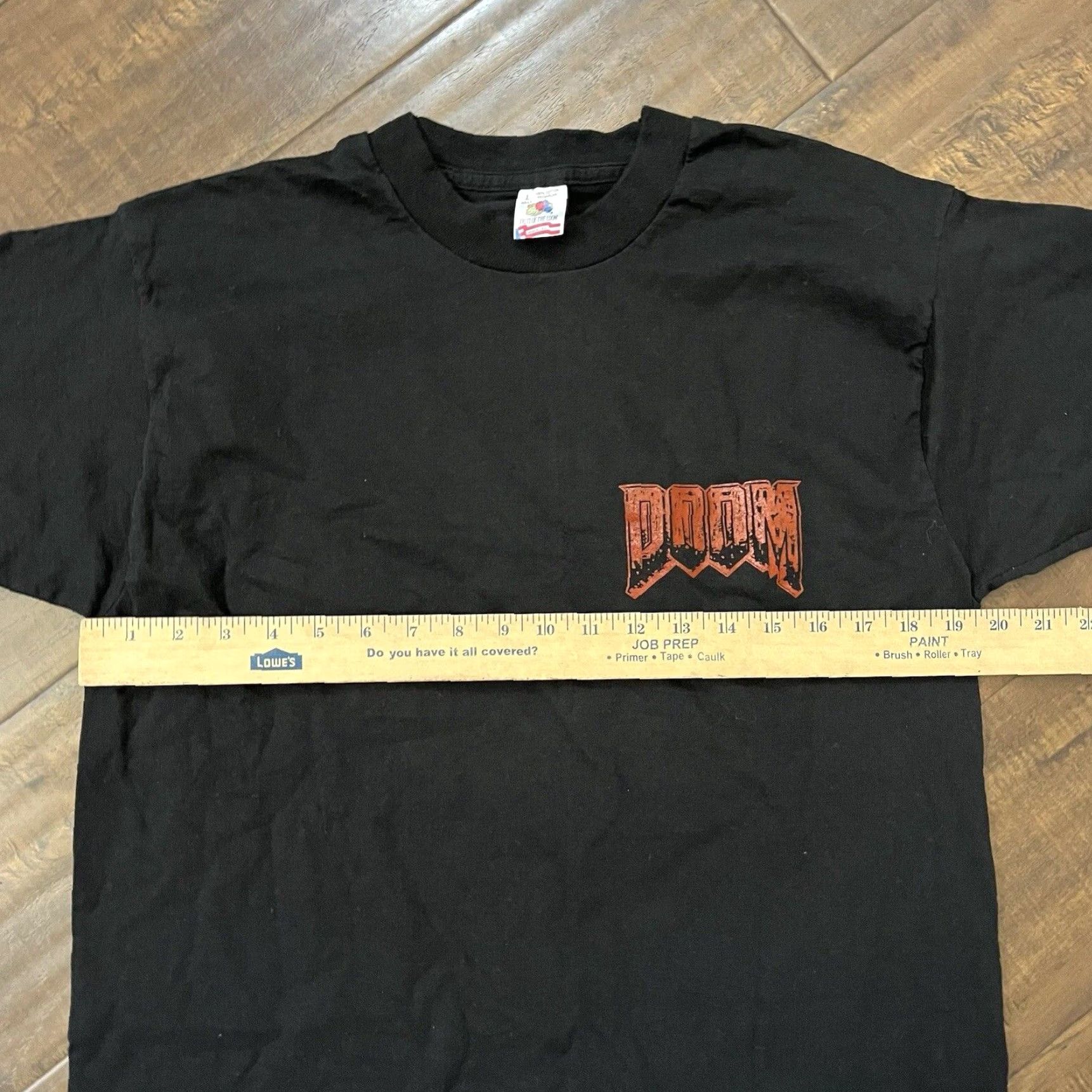 Fruit Of The Loom Vintage 1993 Doom Video Game All Hell’s Breaking Loose T‑Shirt 90s Promo Tee Size US L / EU 52-54 / 3 - 7 Thumbnail