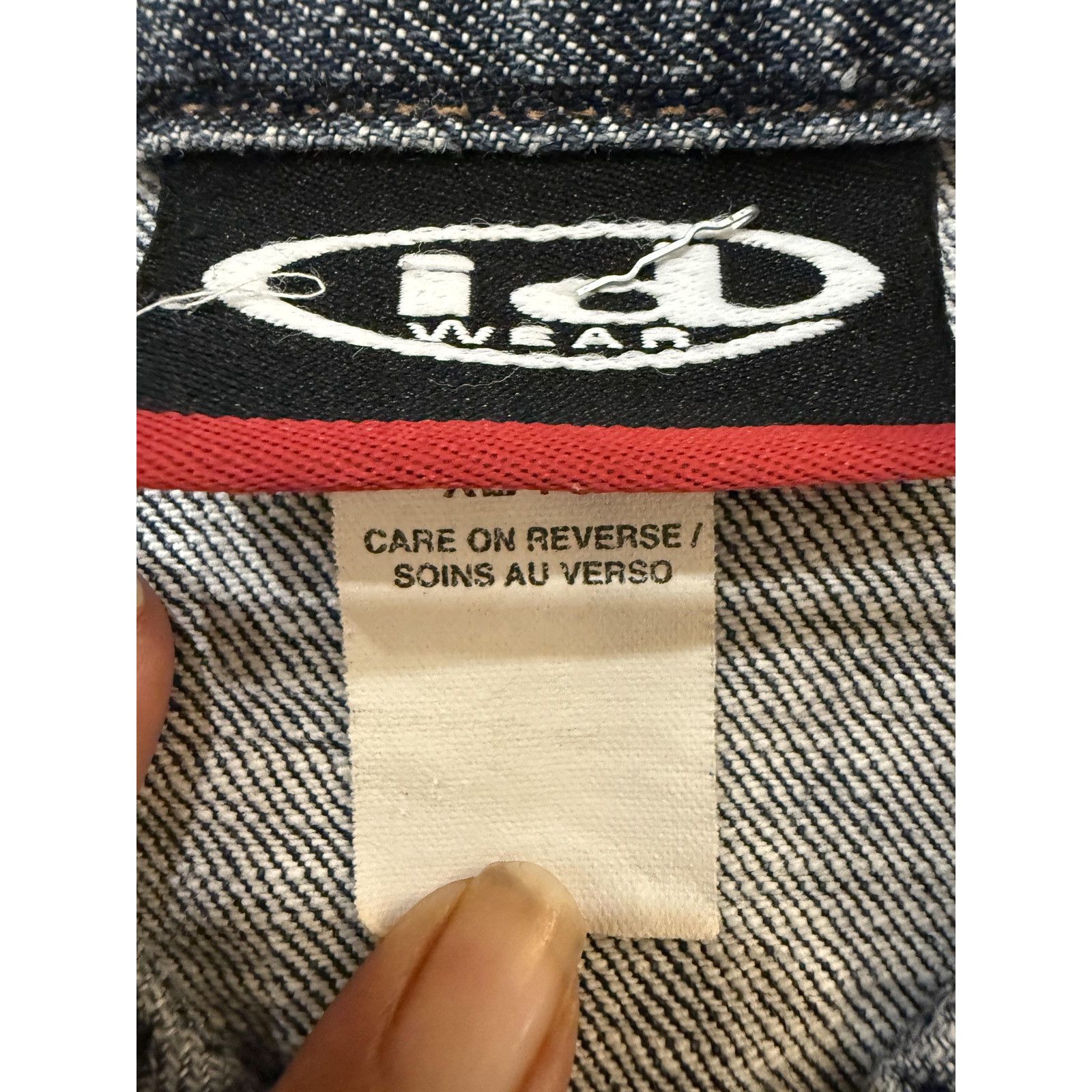 Caterpillar Vintage CAT Denim Jacket Womens XL Snap Front Workwear Y2K Size XL / US 12-14 / IT 48-50 - 4 Thumbnail