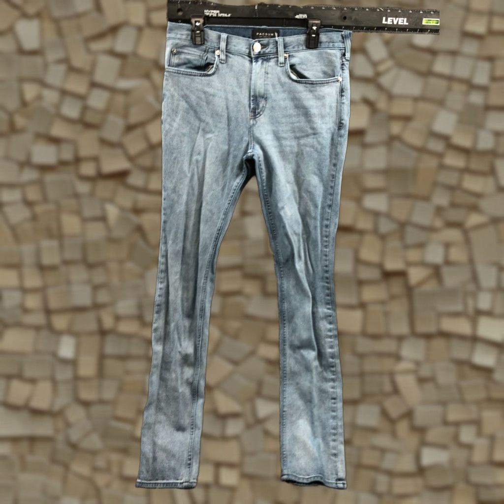 Pacsun PacSun Skinny Jeans Mens Size 32x34 Mid Rise Medium Wash Blue Jeans 5-Pocket Denim Cotton Blend PacSun Brand Regular Fit Sumner? Size US 32 / EU 48 - 1 Thumbnail