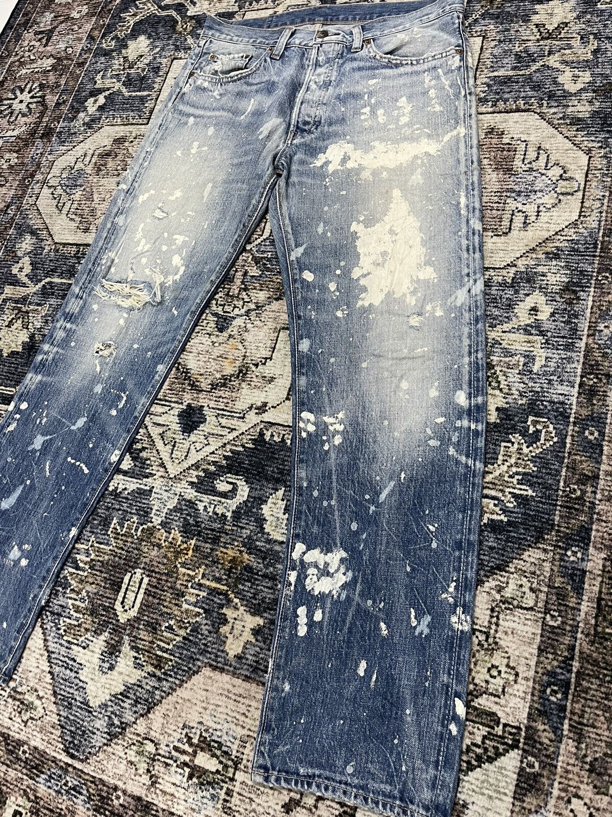 Hysteric Glamour Vintage Hysteric Glamour RNA Selvedge Paint Splash Denim Size US 33 - 5 Thumbnail