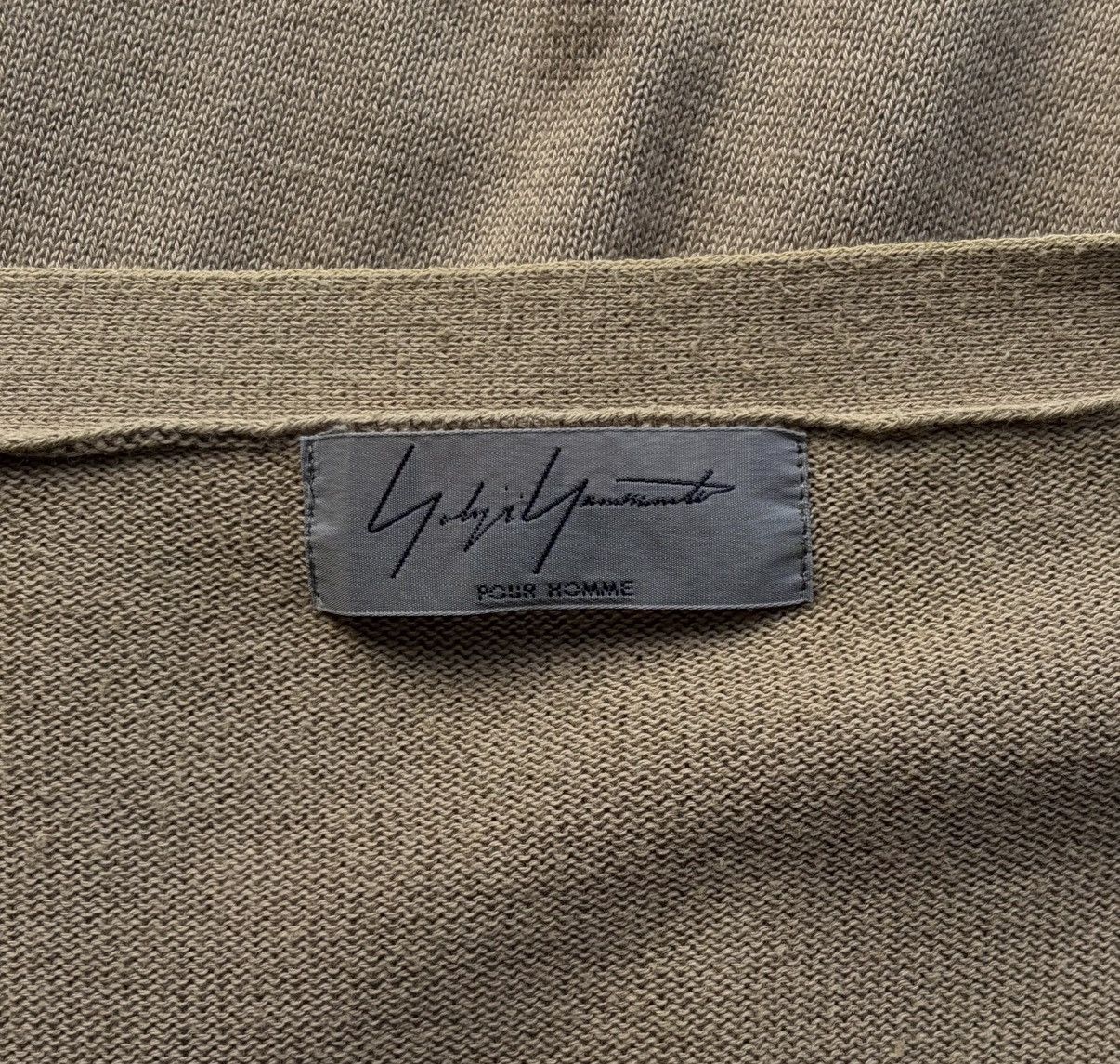 Yohji Yamamoto Yohji Yamamoto 05ss Camel Zip-Up Knit Cardigan K4 Size US L / EU 52-54 / 3 - 4 Thumbnail