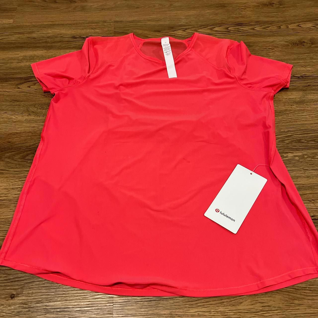 Lululemon Lululemon Women's Red and Pink Tshirt Size L / US 10 / IT 46 - 2 Thumbnail