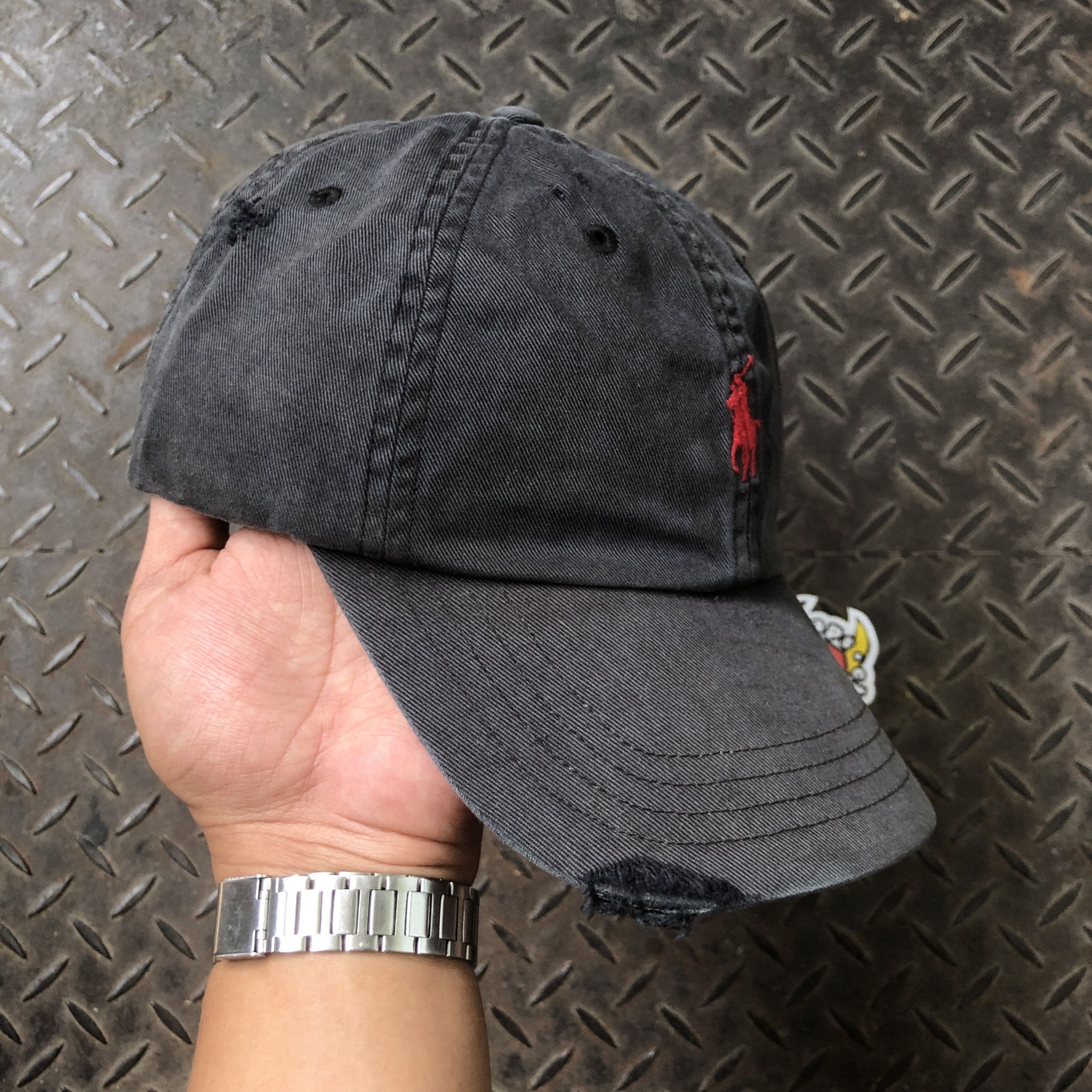 Polo Ralph Lauren Vintage Polo Ralph Lauren Distressed Sunfaded Hat Size ONE SIZE - 3 Thumbnail