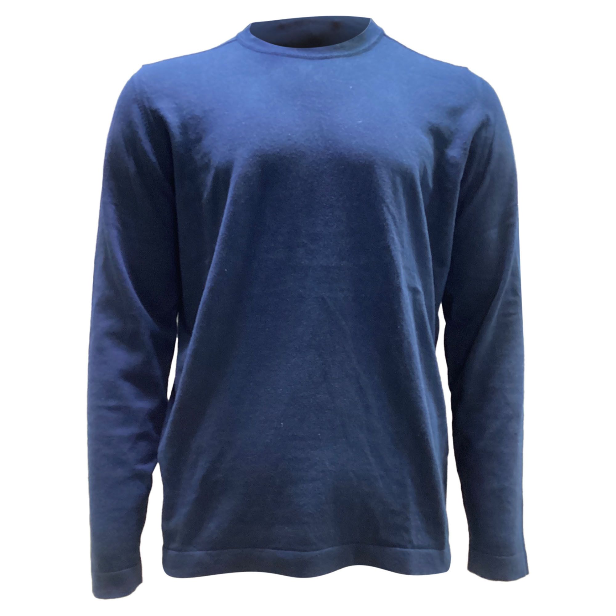 Stone Island Stone Island Button-Embellished Crewneck Sweatshirt in Navy Size US XXL / EU 58 / 5 - 1 Thumbnail