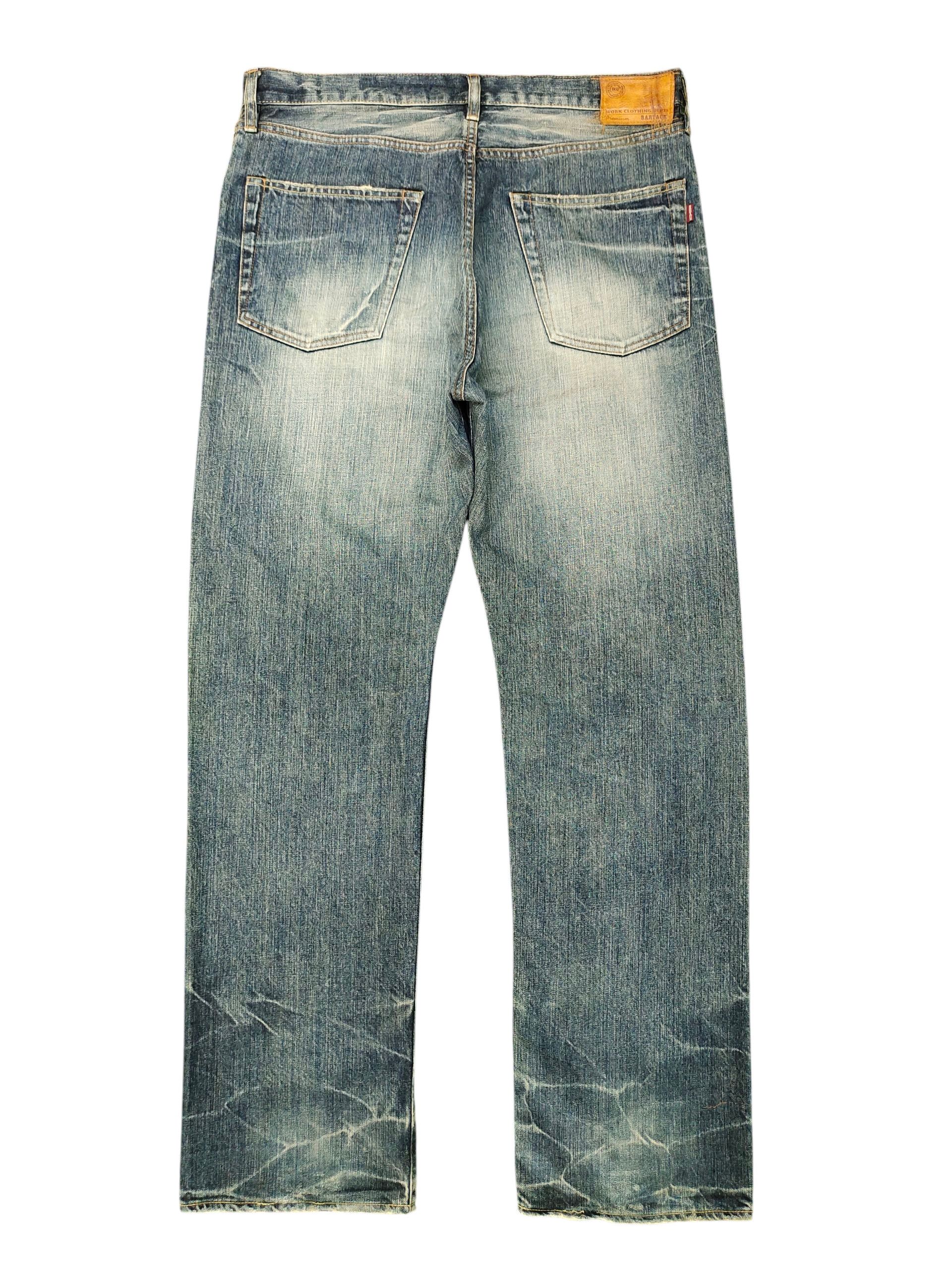 Kapital Vintage 90s Bartack Japan Selvedge Clawmark Distress Jeans Size US 35 - 8 Thumbnail