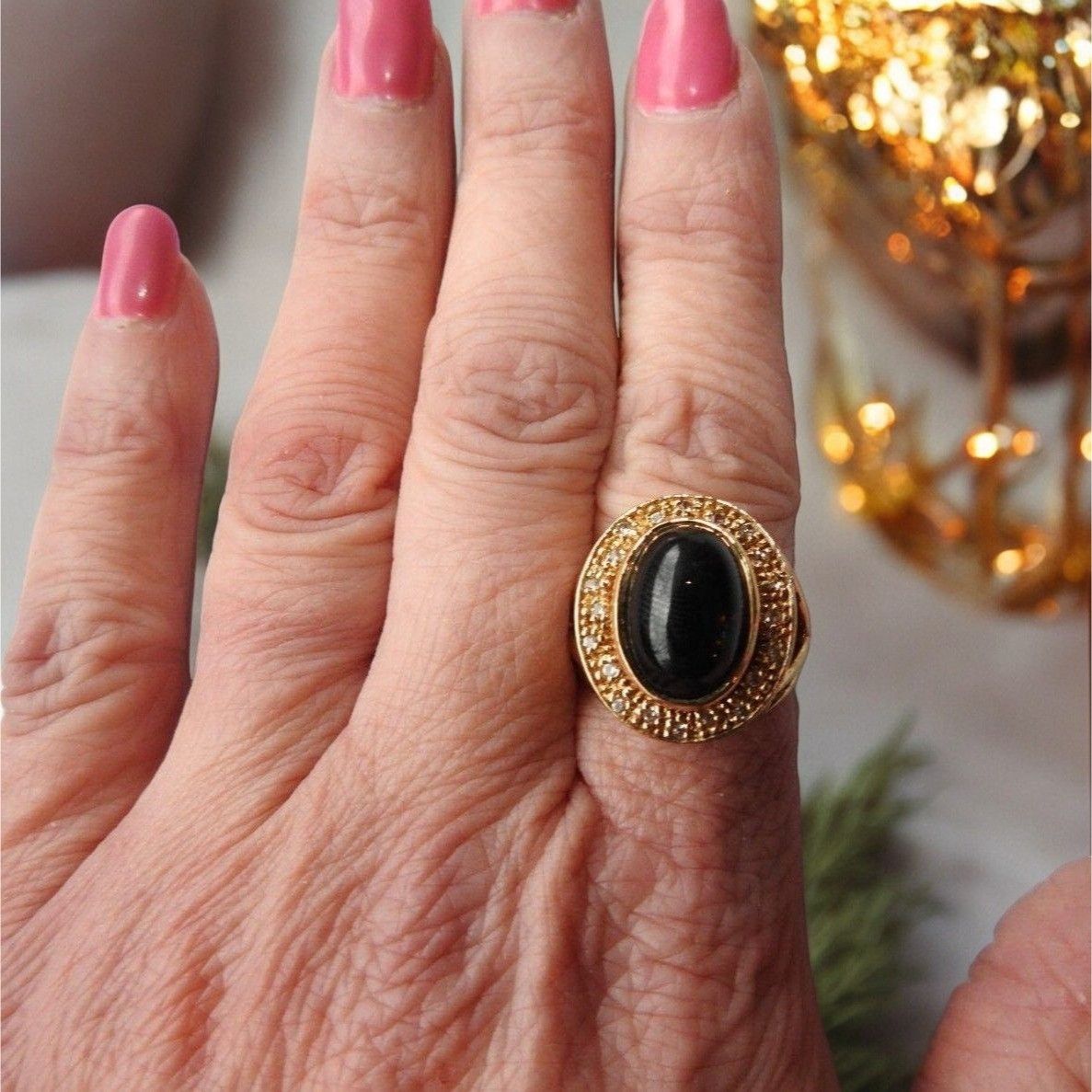 Designer Sterling Silver 925 Women's Vermeil Silver Ring Size ONE SIZE - 4 Thumbnail