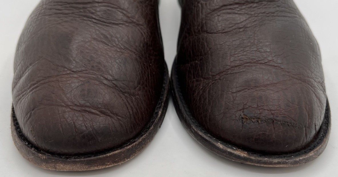 Tecovas Tecovas The Monterrey Slip on Loafer Brown Bison Leather 8.5 Size US 8.5 / EU 41-42 - 2 Thumbnail