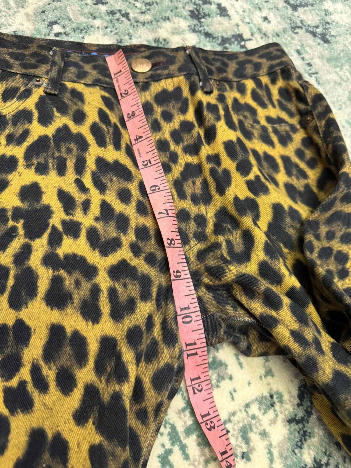 Jean Paul Gaultier GAULTIER JEANS LEOPARD PRINT FULL JEANS PANTS Size US 29 - 13 Thumbnail