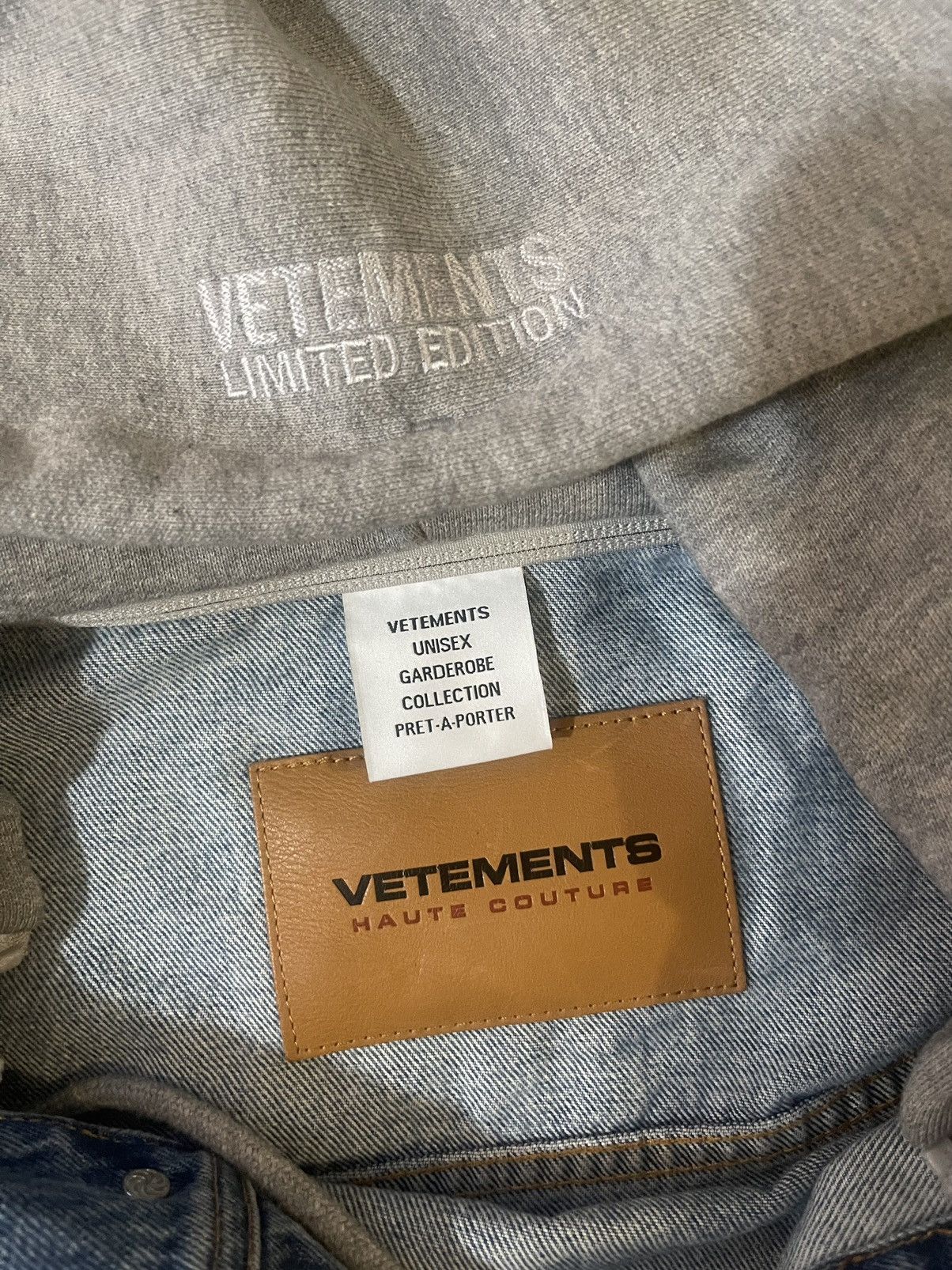 Vetements Vetements Denim Jacket Removable Hood Size US XL / EU 56 / 4 - 4 Thumbnail