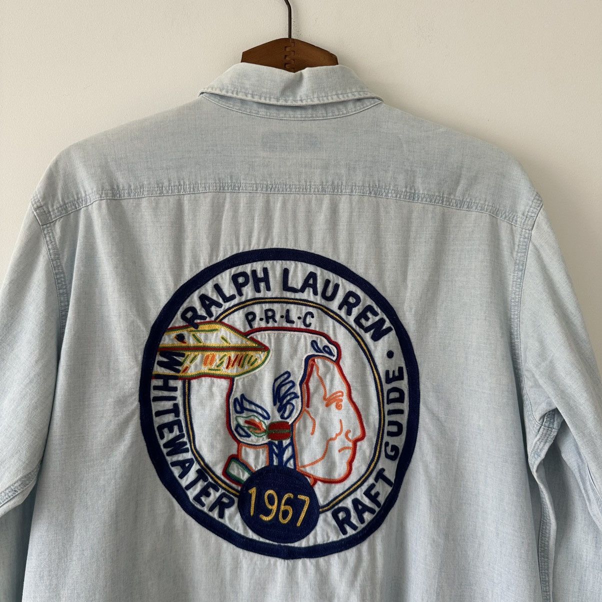 Polo Ralph Lauren Vintage Polo Ralph Lauren Whitewater Guide Chambray Shirt Size US M / EU 48-50 / 2 - 2 Thumbnail