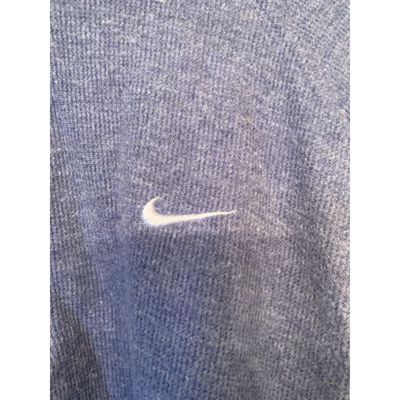 Nike Nike Sweatshirt Womens XL 1/4 Zip Therma Logo Knit Blue Winter Activewear Pullover Mock Neck Long Sleeve Logo Nike Therma Size XL / US 12-14 / IT 48-50 - 2 Thumbnail