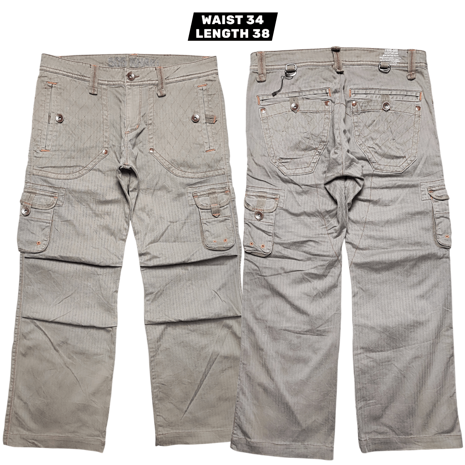 Edwin 505 Khakis Multipocket Pants Olive Green