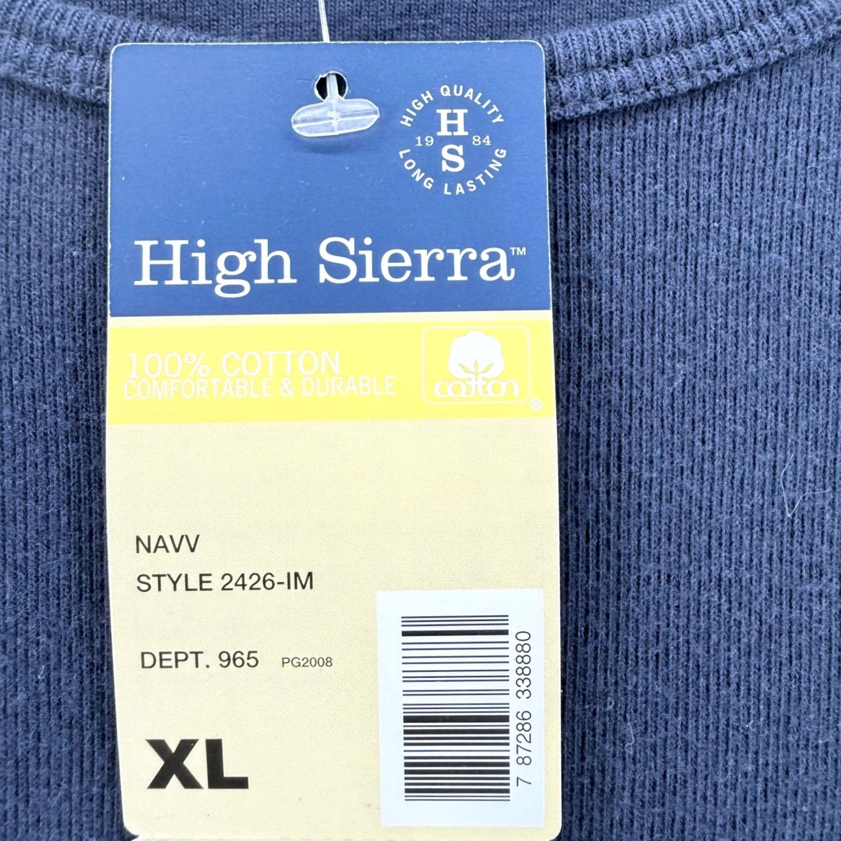 High Sierra VINTAGE High Sierra Navy Blue Floral Beaded Tank Top Womens XL Beaded Embellished Sleeveless Tank Top Beach Casual Summer Floral Navy Blue Size XL / US 12-14 / IT 48-50 - 3 Thumbnail