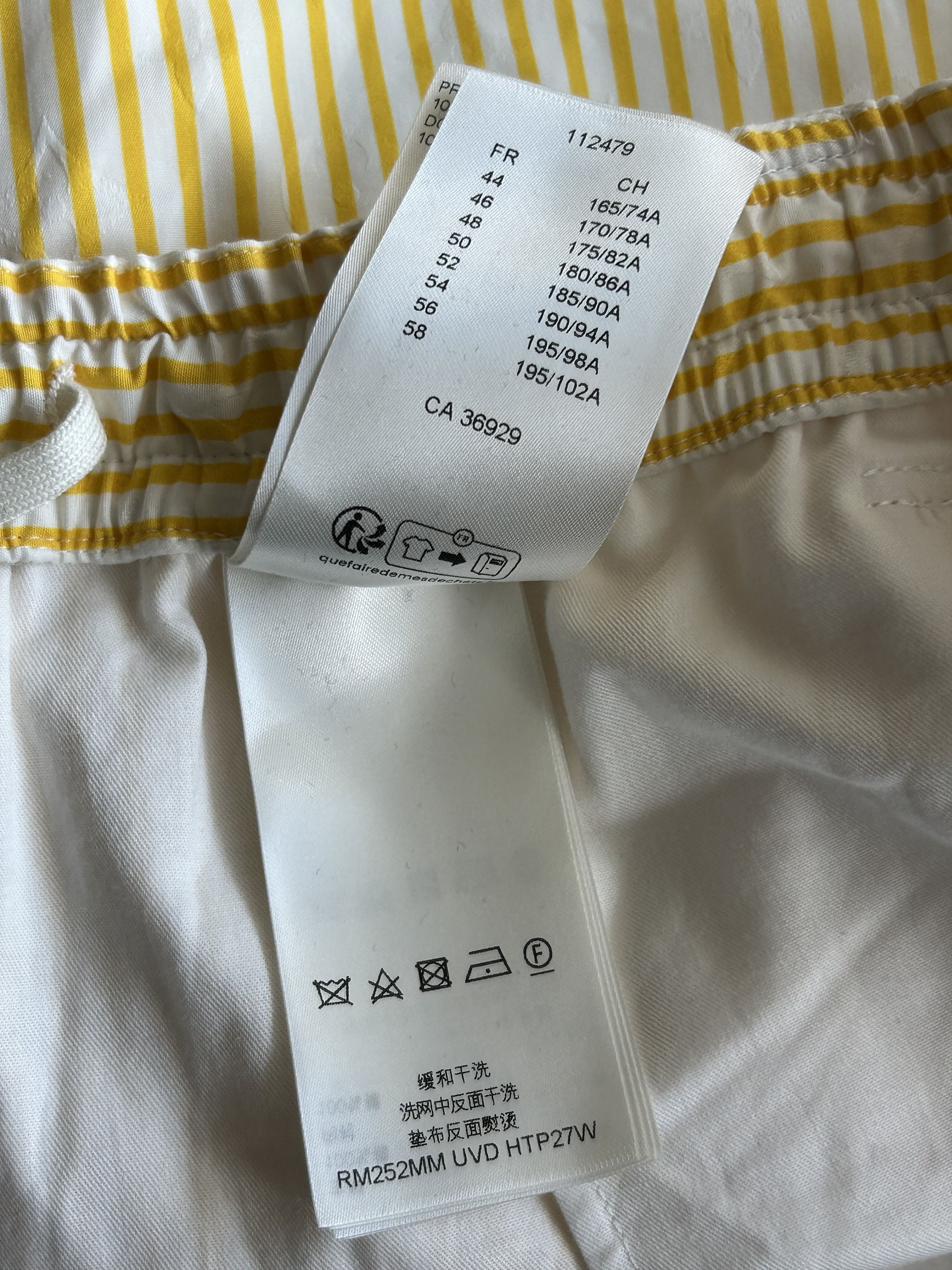 Louis Vuitton Louis Vuitton Yellow & White Striped Monogram Pants Size US 42 / EU 58 - 5 Thumbnail