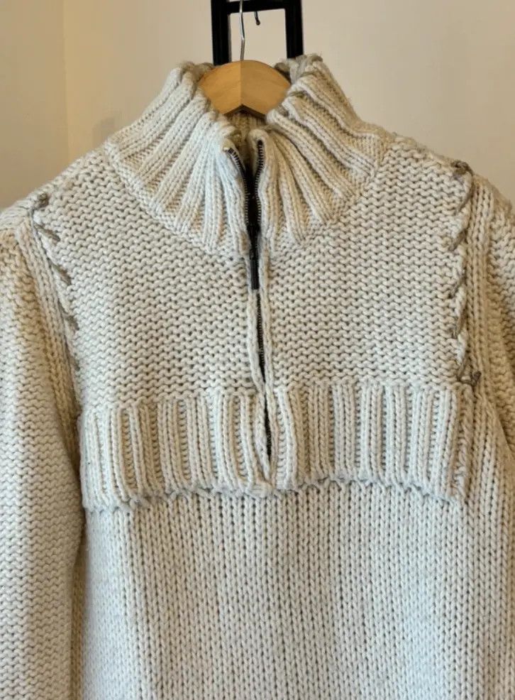 Just Cavalli Roberto Cavalli Pullover Jumper Knit Haf Zip Sweater EX0217 Size US XL / EU 56 / 4 - 7 Thumbnail