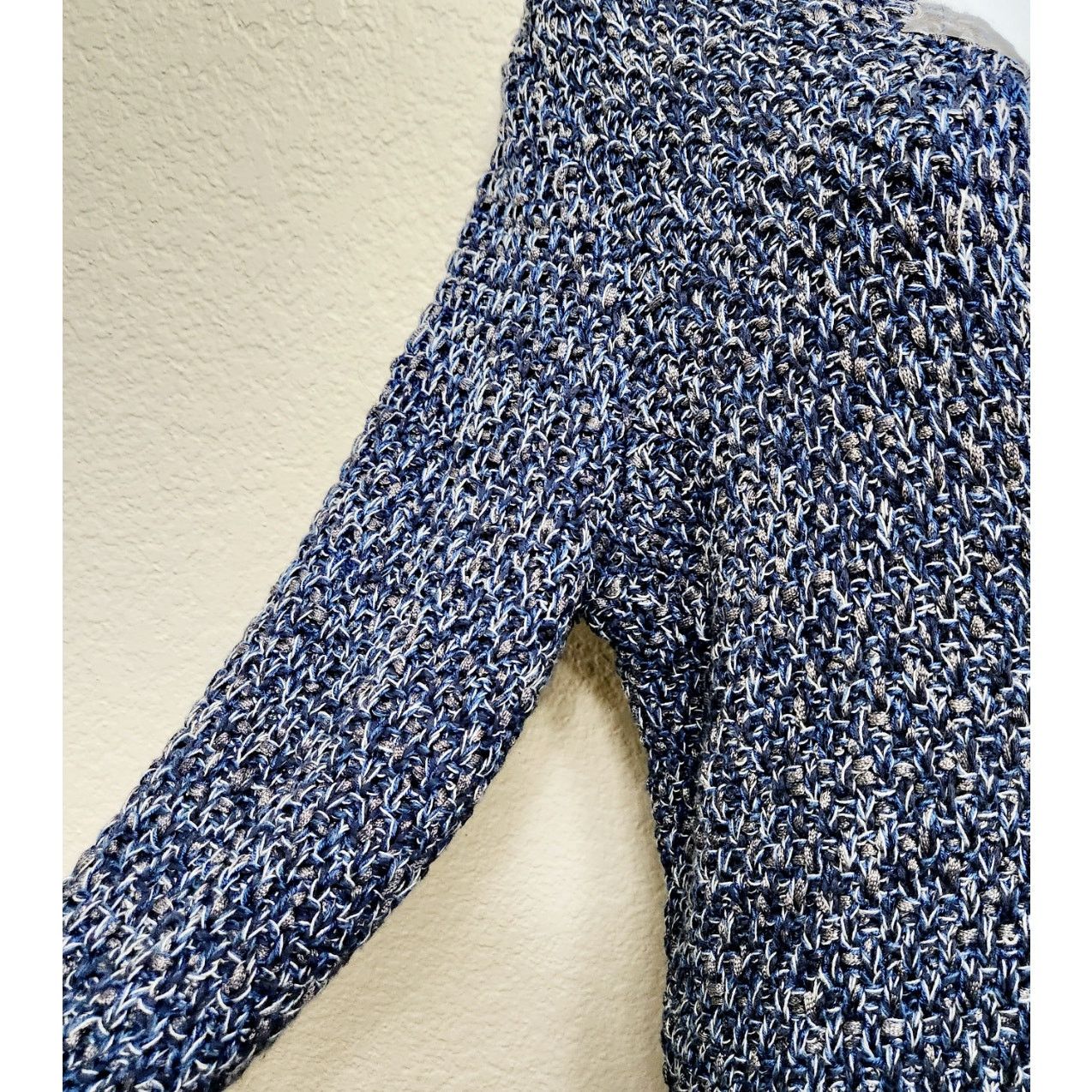 Other Coldwater Creek Blue Silver Dipped Cardigan Sweater Large Size L / US 10 / IT 46 - 2 Thumbnail
