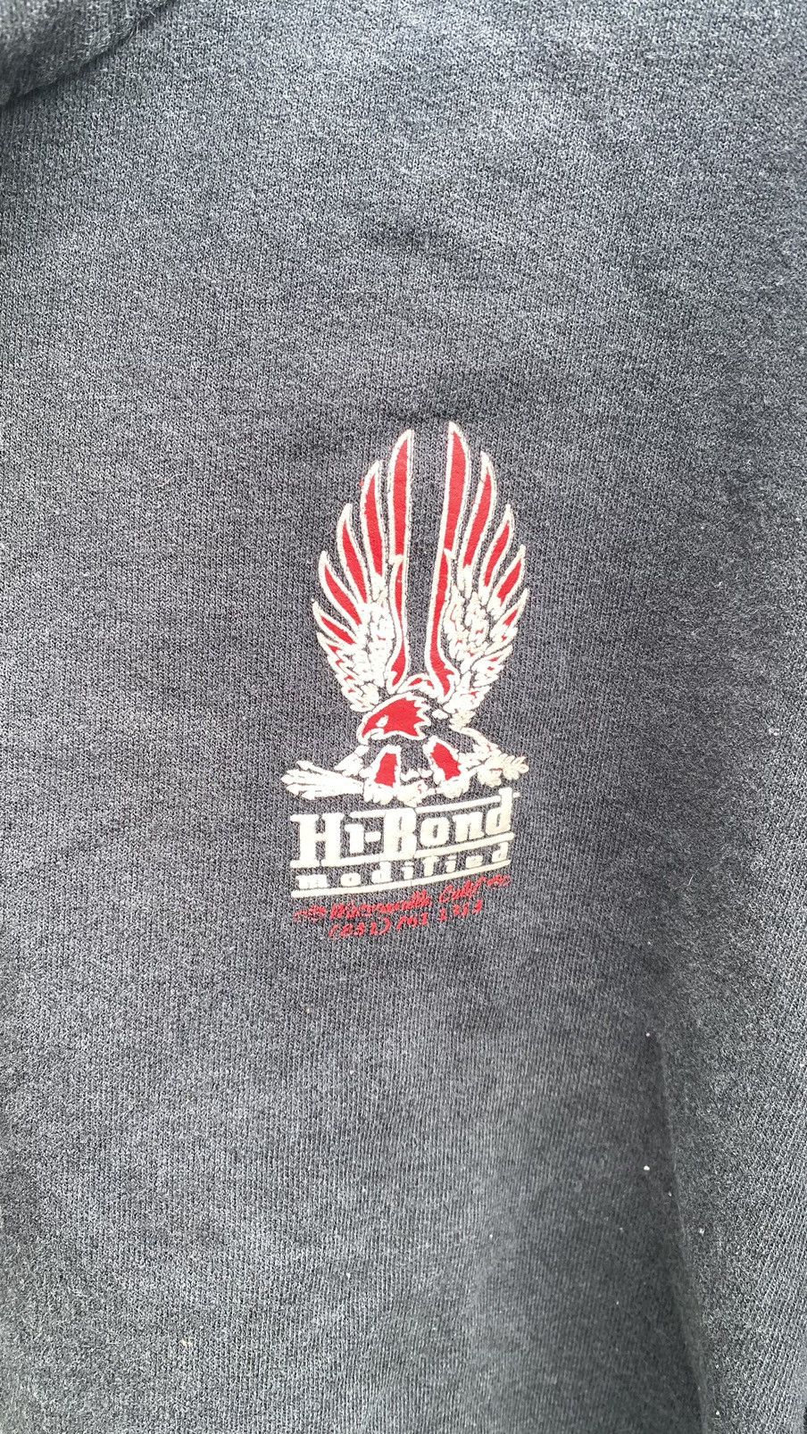 Hanes × Vintage Distressed Hi-Bond Modified Red Eagle Hoodie Size US L / EU 52-54 / 3 - 5 Thumbnail