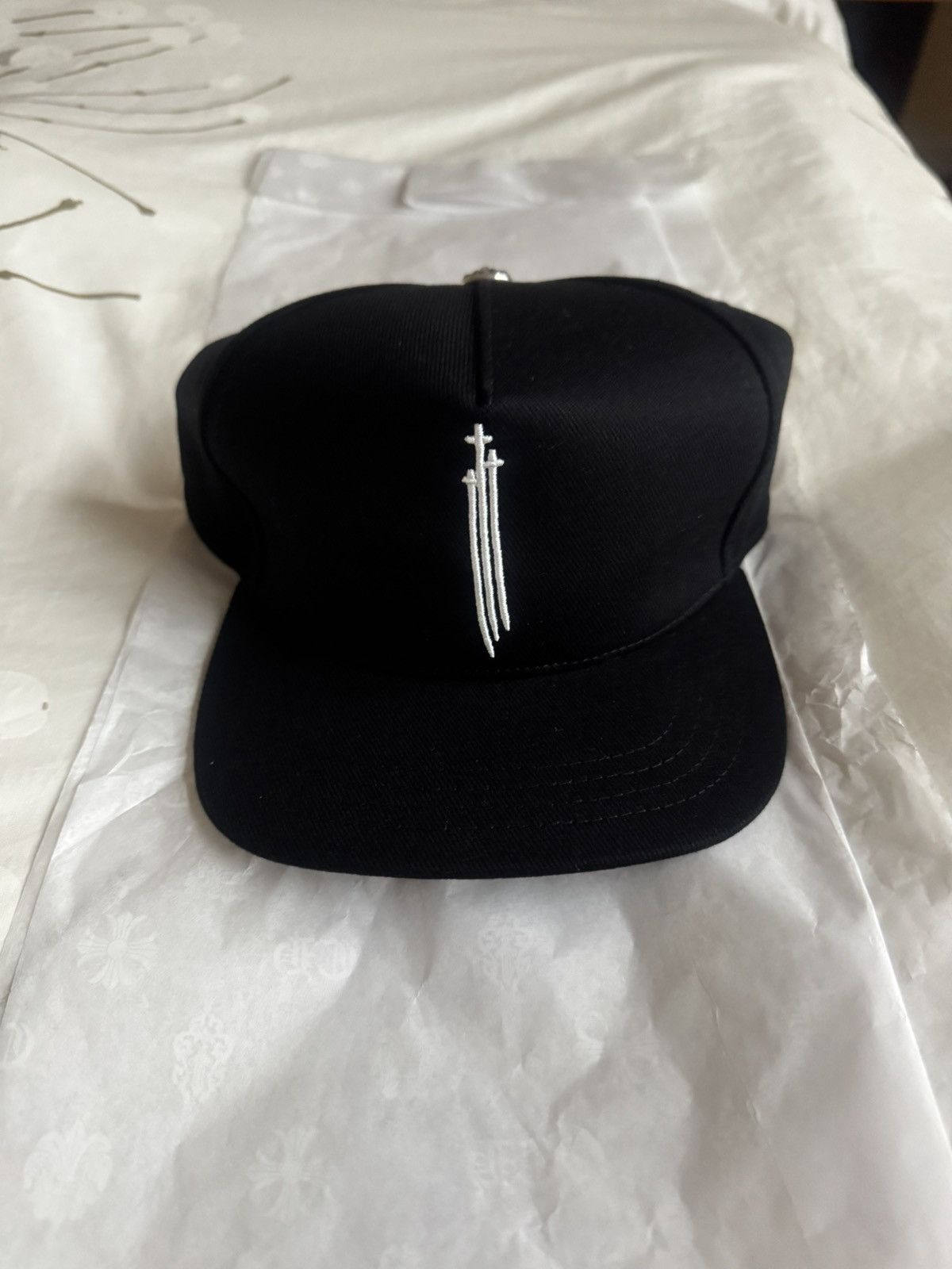 Chrome Hearts (RARE) Chrome Hearts Triple Cross Baseball Cap NEW Size ONE SIZE - 1 Thumbnail