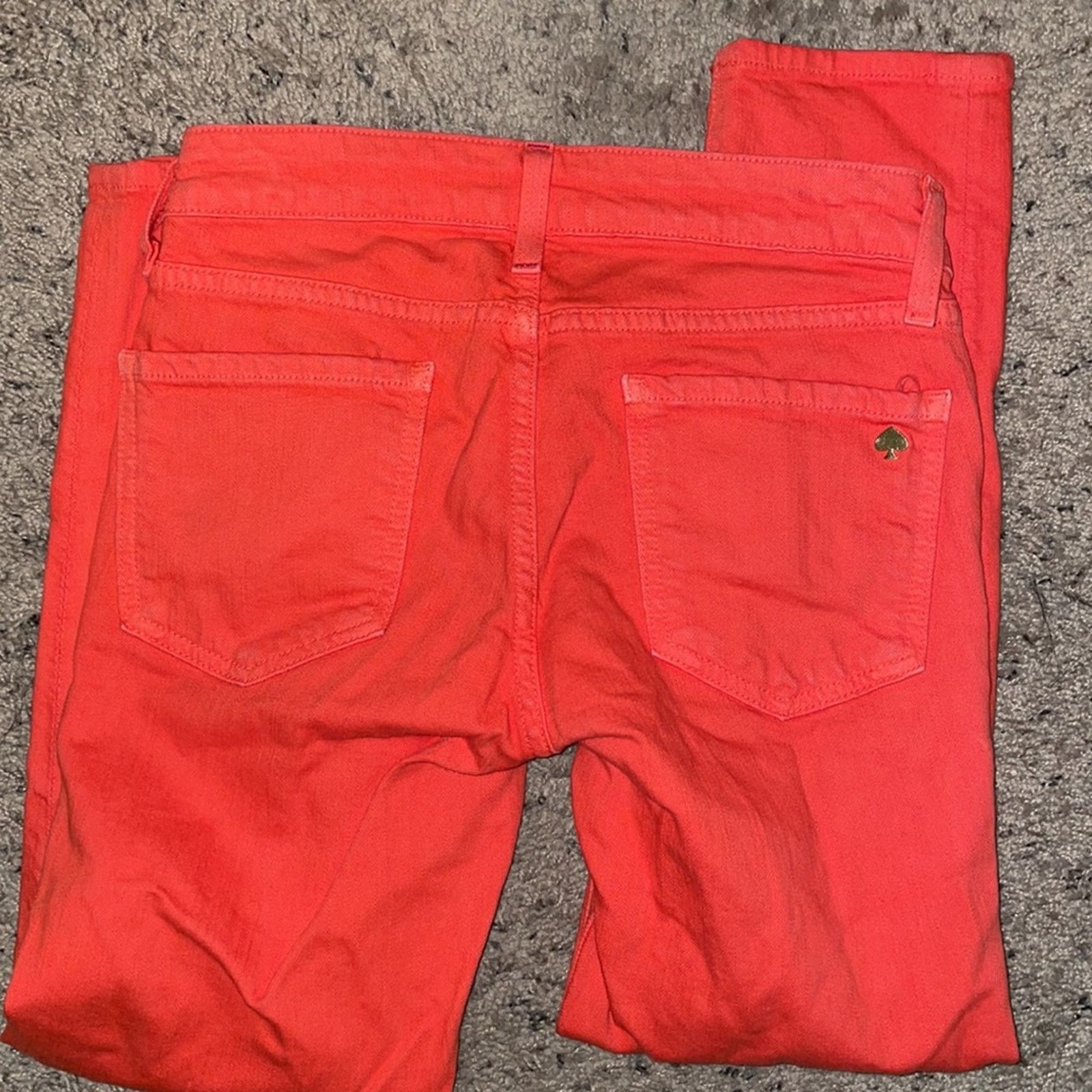 Kate Spade Kate Spade Broome Street red coral skinny jeans 24 Size 24" / US 00 / IT 34 - 5 Thumbnail