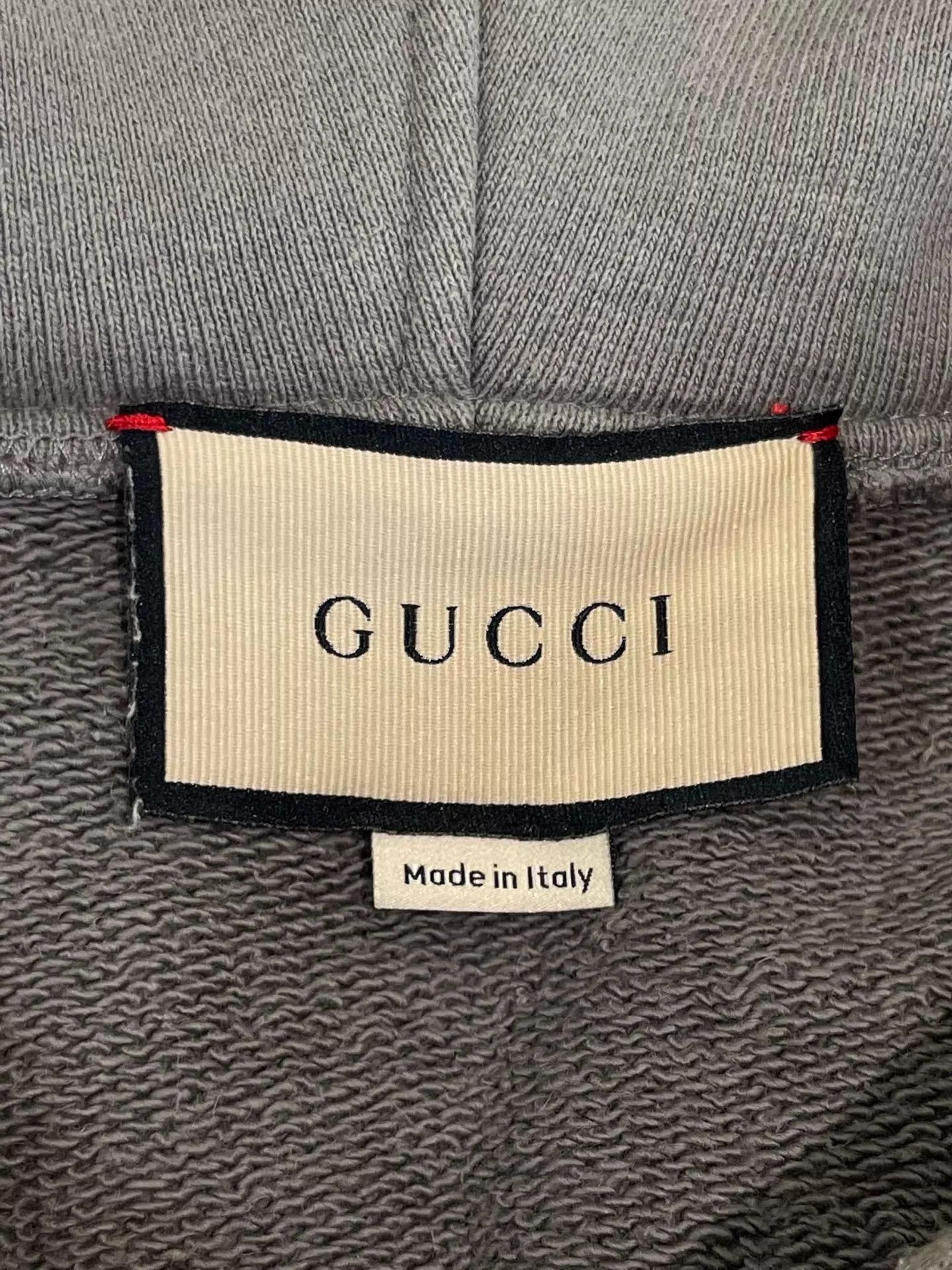 Gucci Gucci Gray Brown Flower Webbing Hoodie XS Size US XS / EU 42 / 0 - 5 Thumbnail