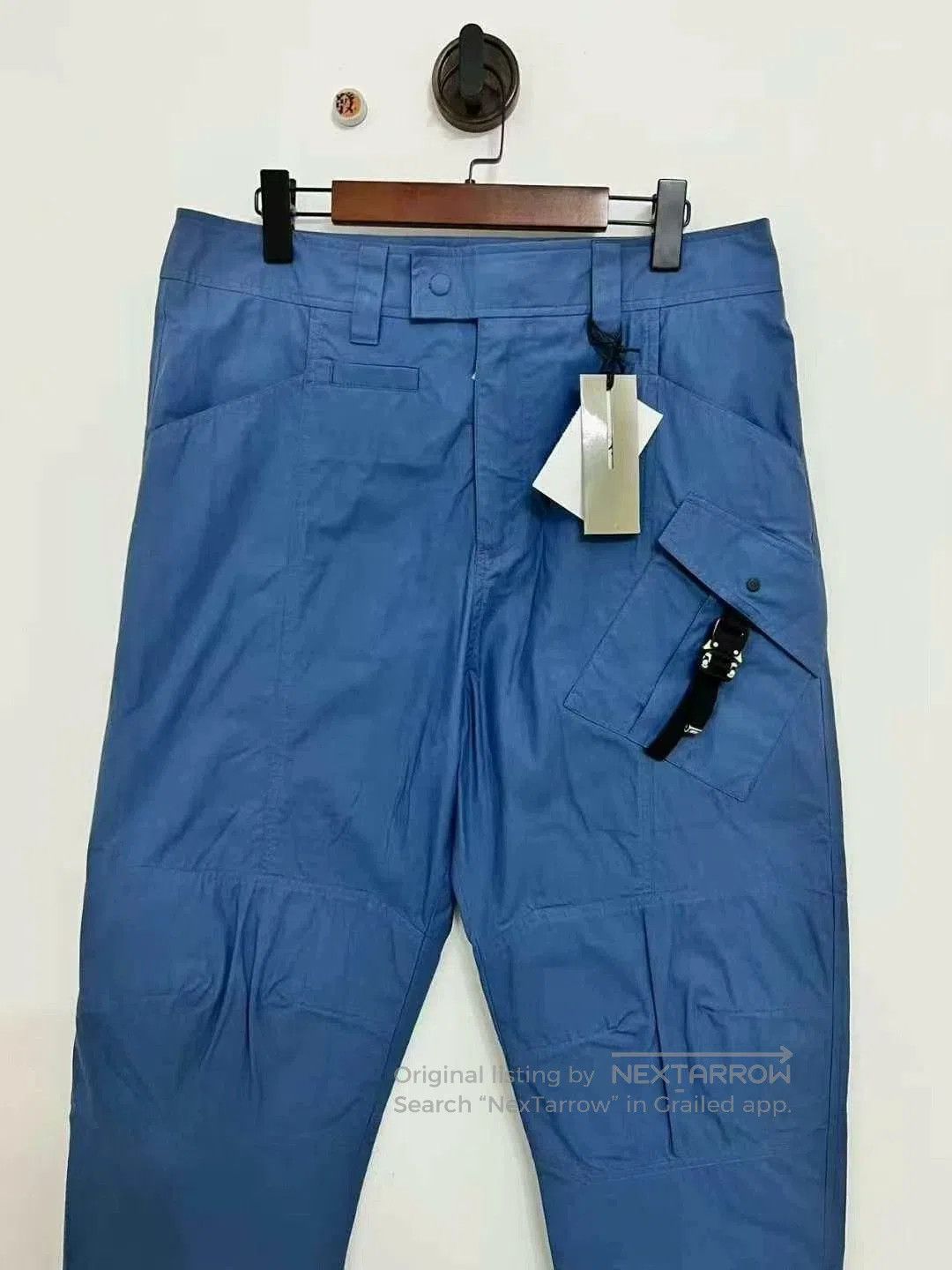 Dior dior blue cargo pants with lock buckle. Size US 40 / EU 56 - 2 Thumbnail