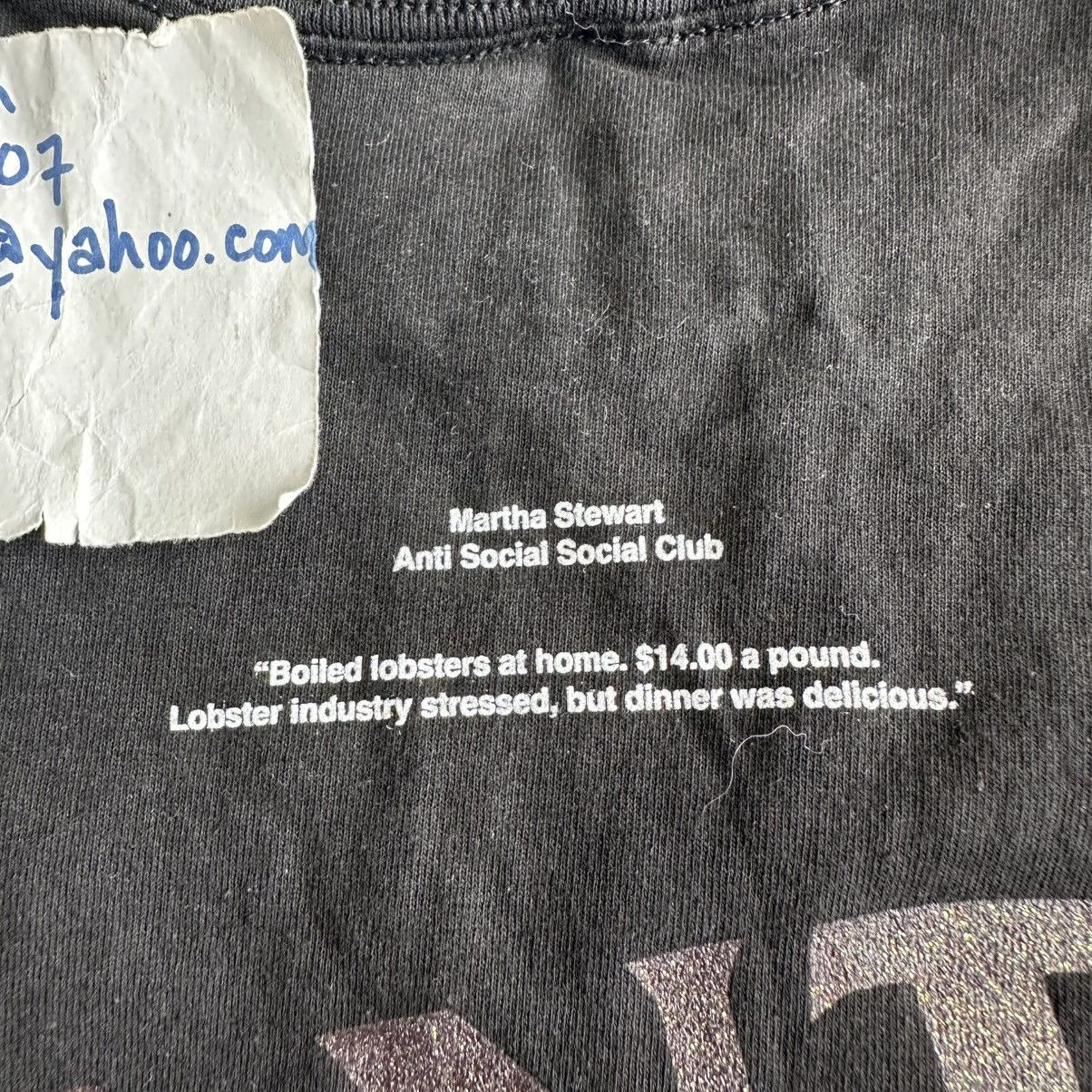 Anti Social Social Club Martha Stewart Lobster Tee Black size MEDIUM Size US M / EU 48-50 / 2 - 6 Thumbnail