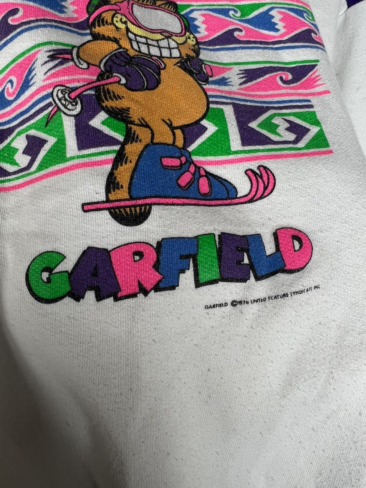 Band Tees Vintage Garfield 1978 World Famous Movie Sweatshirt 70s Size US M / EU 48-50 / 2 - 4 Thumbnail