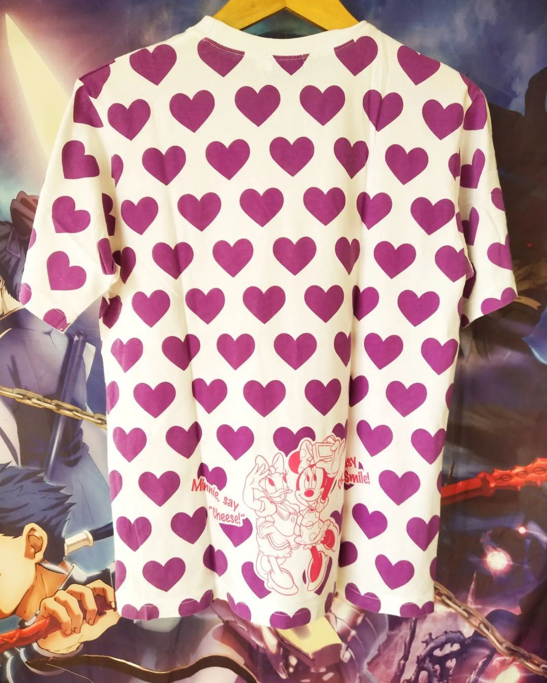 Cartoon Network × Disney Disney's Daisy Duck Big Print Heart Official Cartoon Tees Size US M / EU 48-50 / 2 - 3 Thumbnail