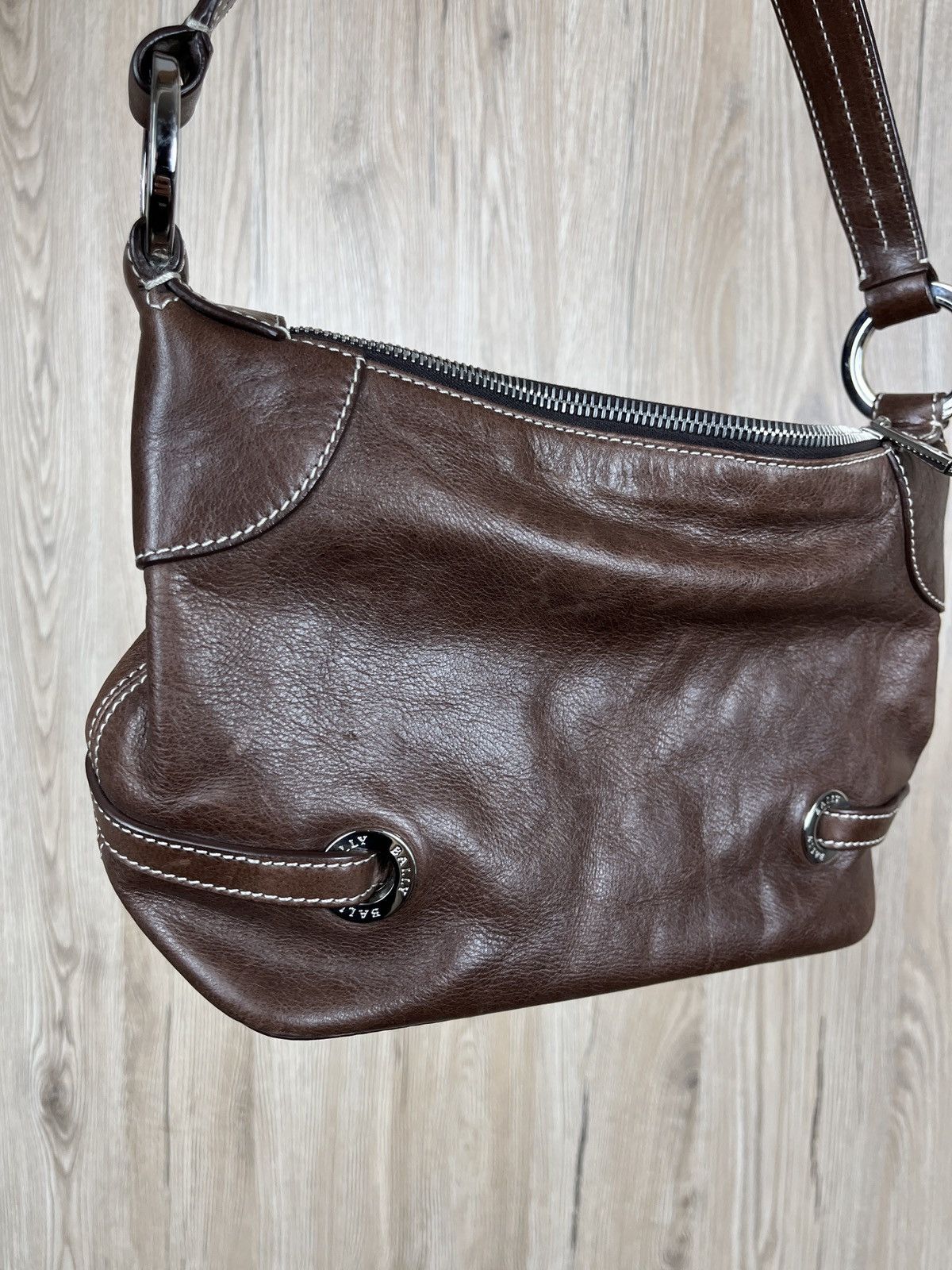 Bally × Designer ➕ high quality small Bally handbag brown leather old money Size ONE SIZE - 2 Thumbnail