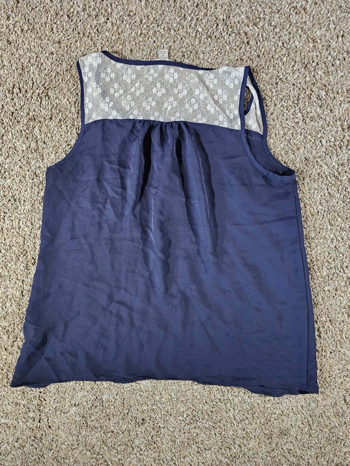 Other LC Lauren Conrad Floral Sheer Sleeveless Pleated Blouse Sz M Size M / US 6-8 / IT 42-44 - 6 Thumbnail