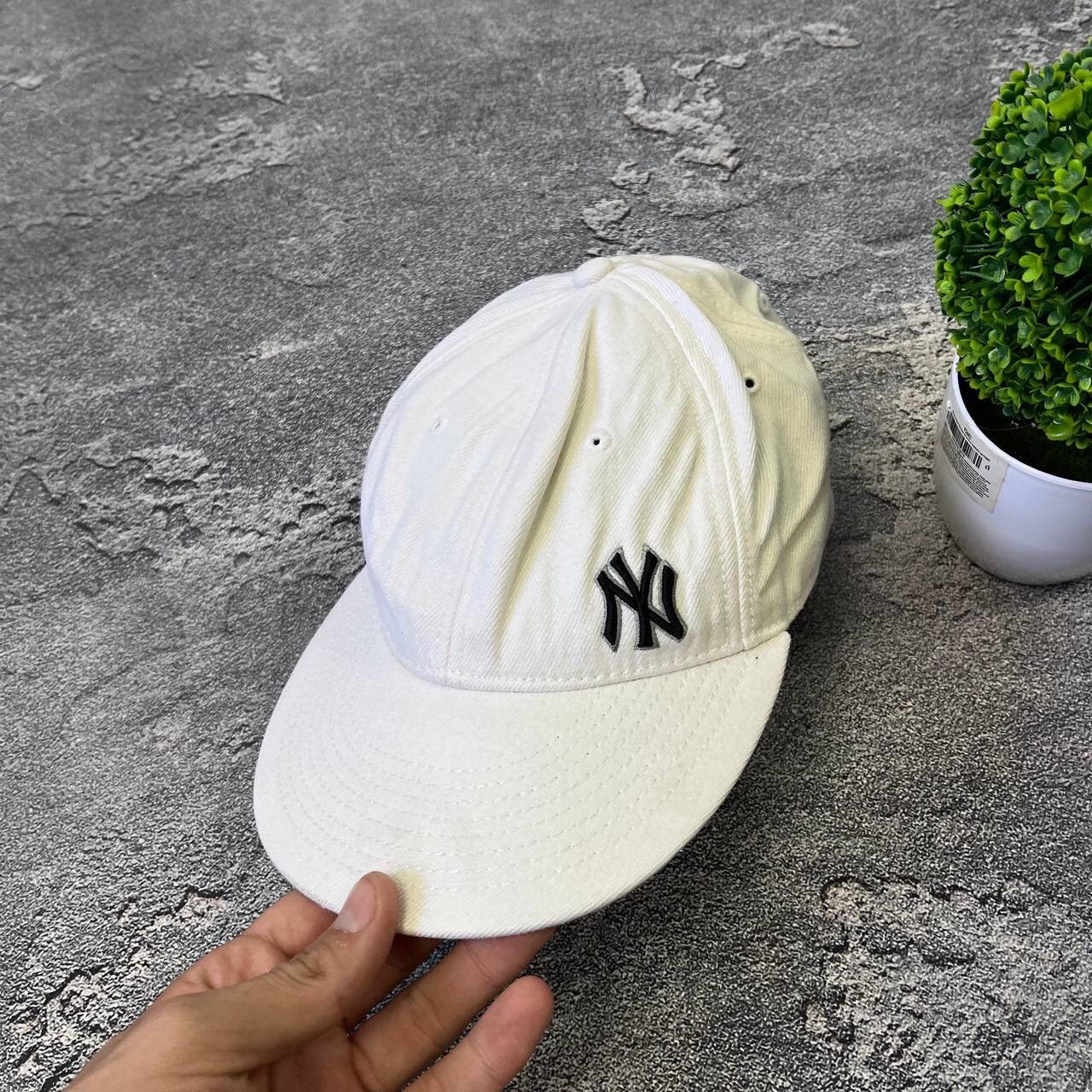 New Era Vintage 90s White New York Yankess Y2K Rare Cap Hat Spell Size ONE SIZE - 3 Thumbnail