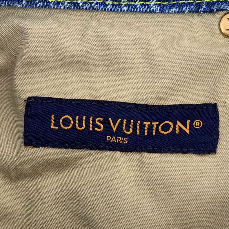 Louis Vuitton Louis Vuitton Blue washed-and-used checkerboard cotton cas Size US 32 / EU 48 - 6 Thumbnail